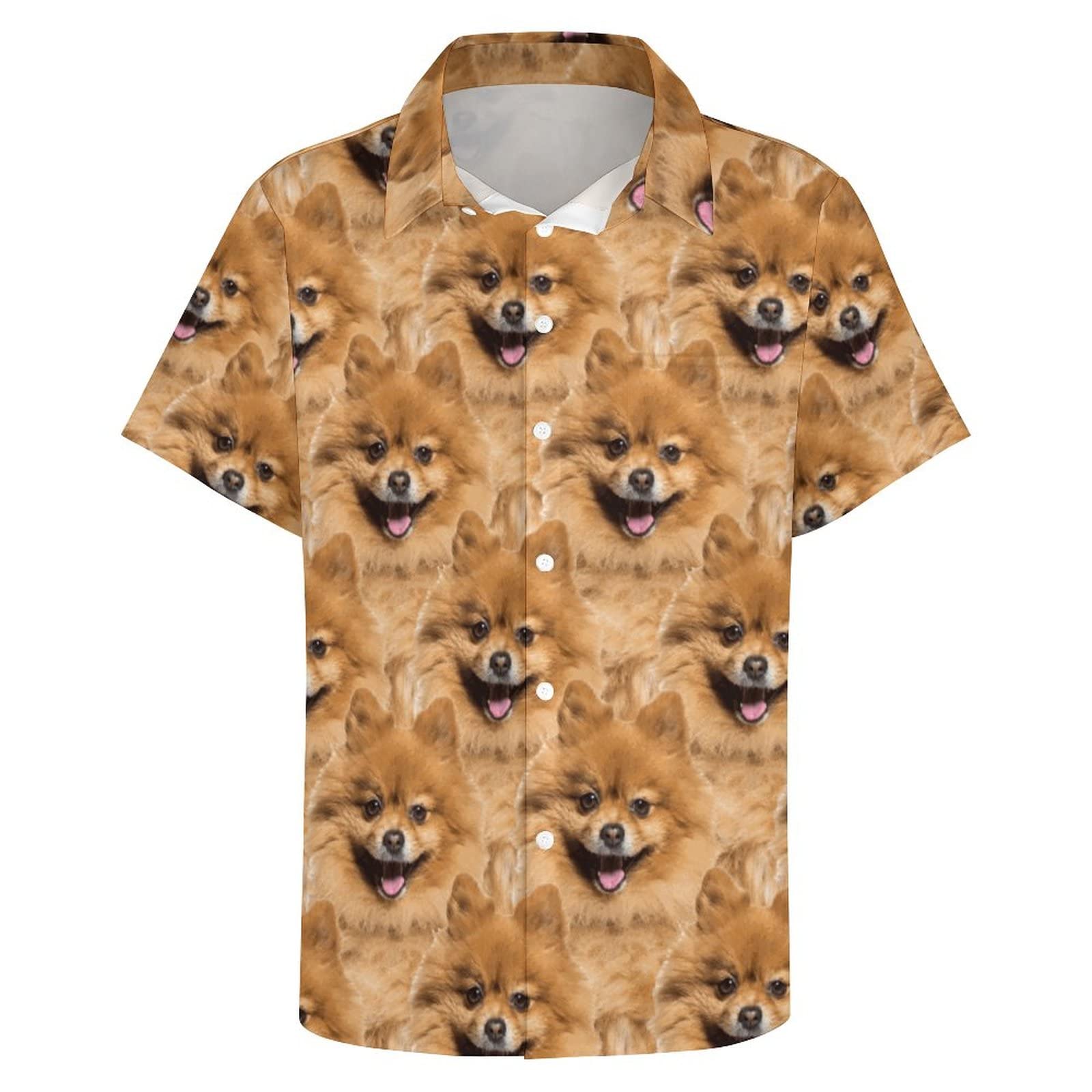 Custom Hawaiian Shirt with Personalized Photo Print for Men - Casual Summer Shirt for Boyfriend, Husband or Father - Beach Vacation, Luau Party & Tropical Getaway