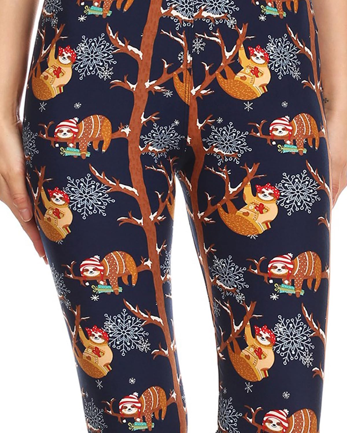 Leggings Depot Women's High Waisted Christmas Holiday Print Leggings - Festive Novelty Yoga Pants for Xmas Party & Winter Workout (Plus Size Available)