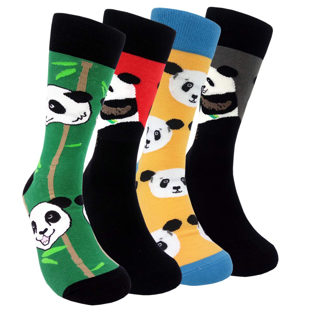 Funny Pattern Dress Socks for Men - Crazy Design Cotton Novelty Socks - Perfect Gift for Him - Great for Office, Parties & Casual Wear