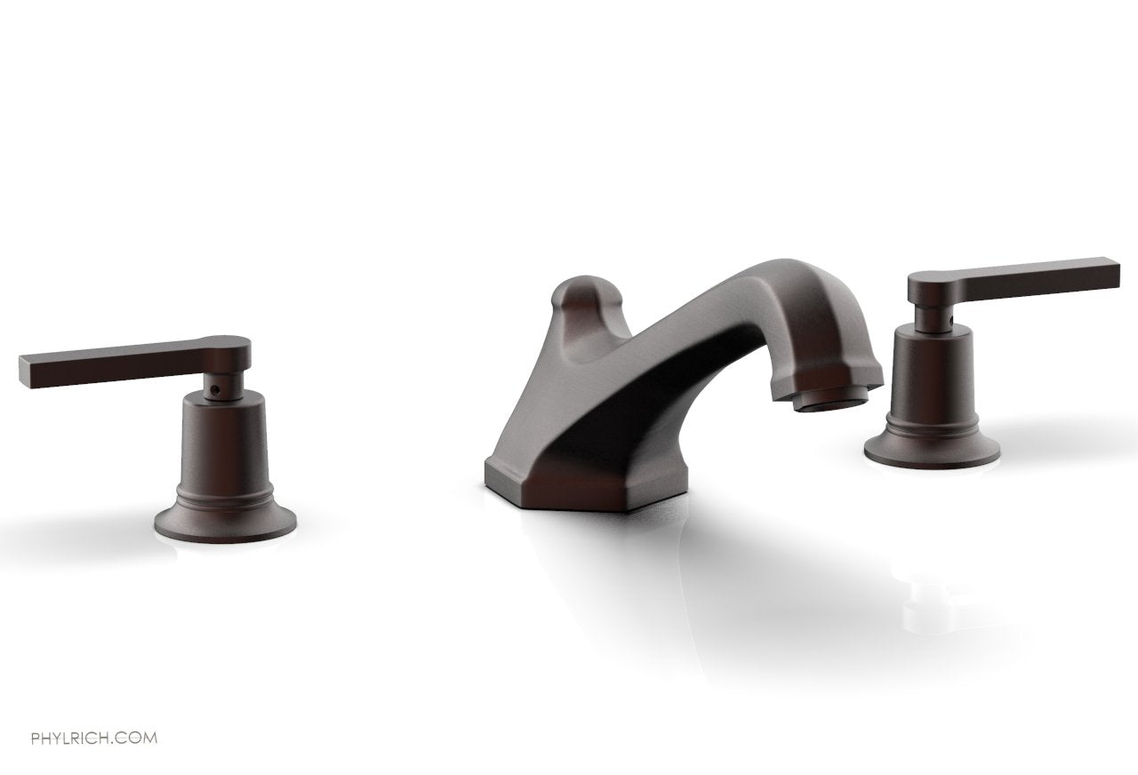 HEX MODERN Deck Tub Faucet Set with Lever Handles 501 41 - Durable Bathroom Sink Faucet for Modern Home & Commercial Use