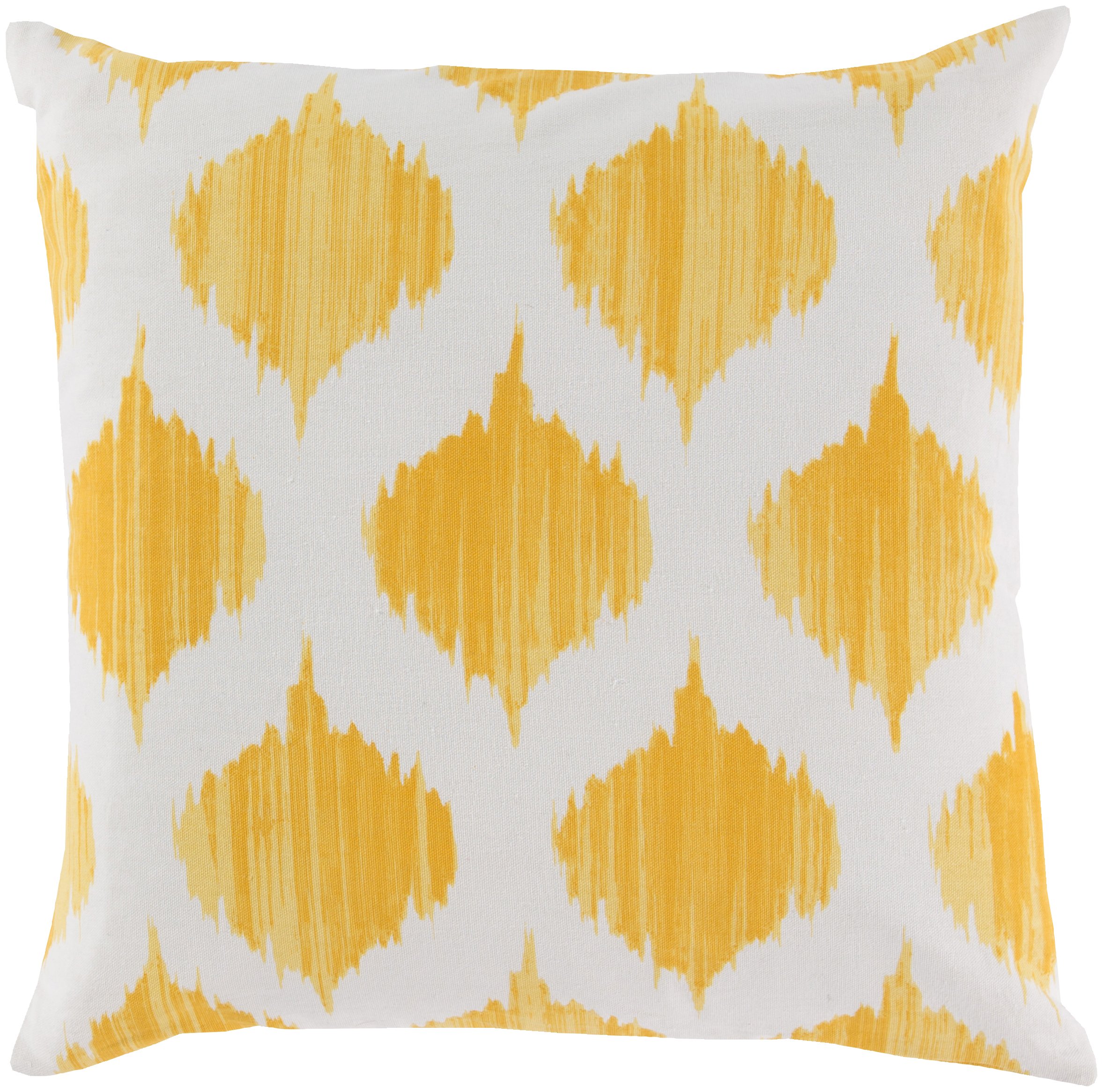 Artistic Weavers Itzel 22x22 Inch Decorative Throw Pillows - Bright Yellow & Khaki - Soft Accent Cushions for Sofa, Bed, or Living Room Decor