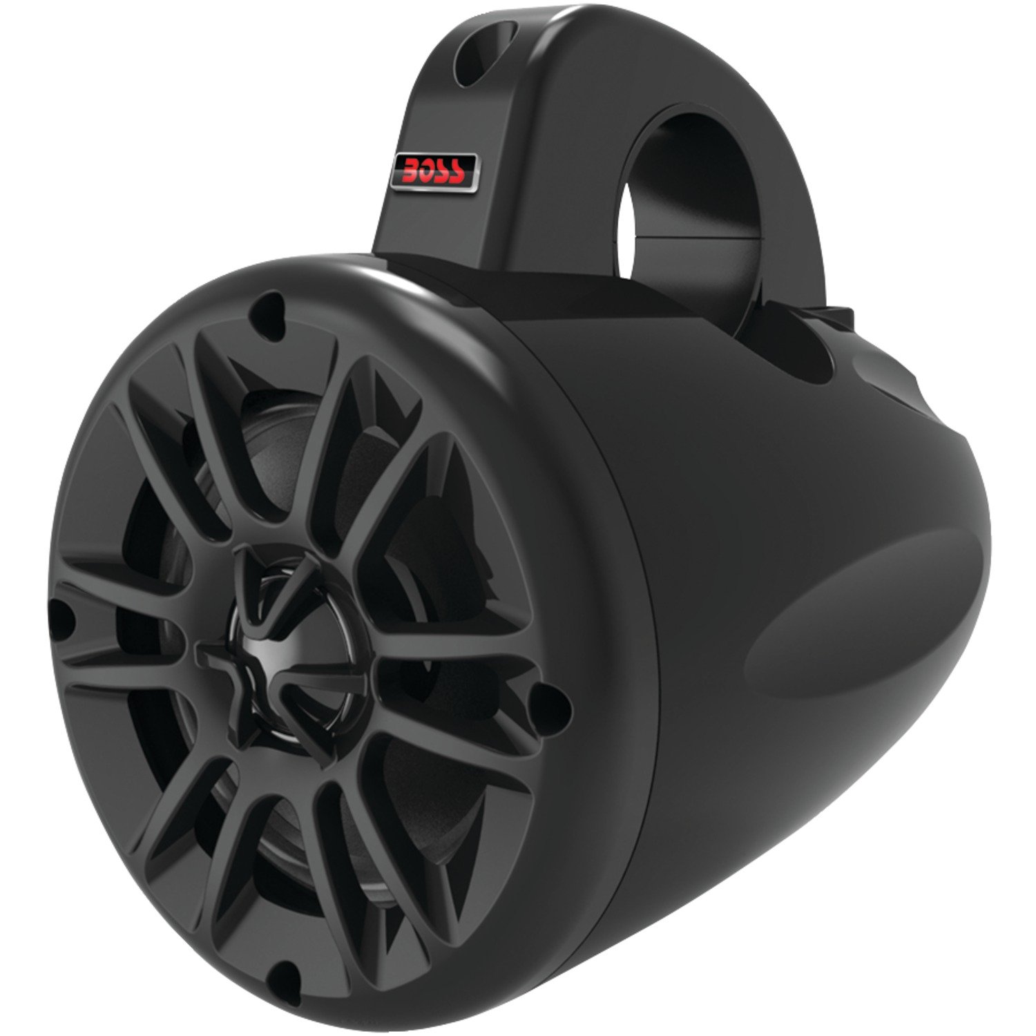 BOSS Audio Systems MRWT40 4-Inch Marine & ATV/UTV Weatherproof Waketower Speakers - IPX5 Rated, Full Range 2-Way Stereo with Tweeters (Sold in Pairs) | Perfect for Boats, Wakeboard Towers, and Off-Road Vehicles