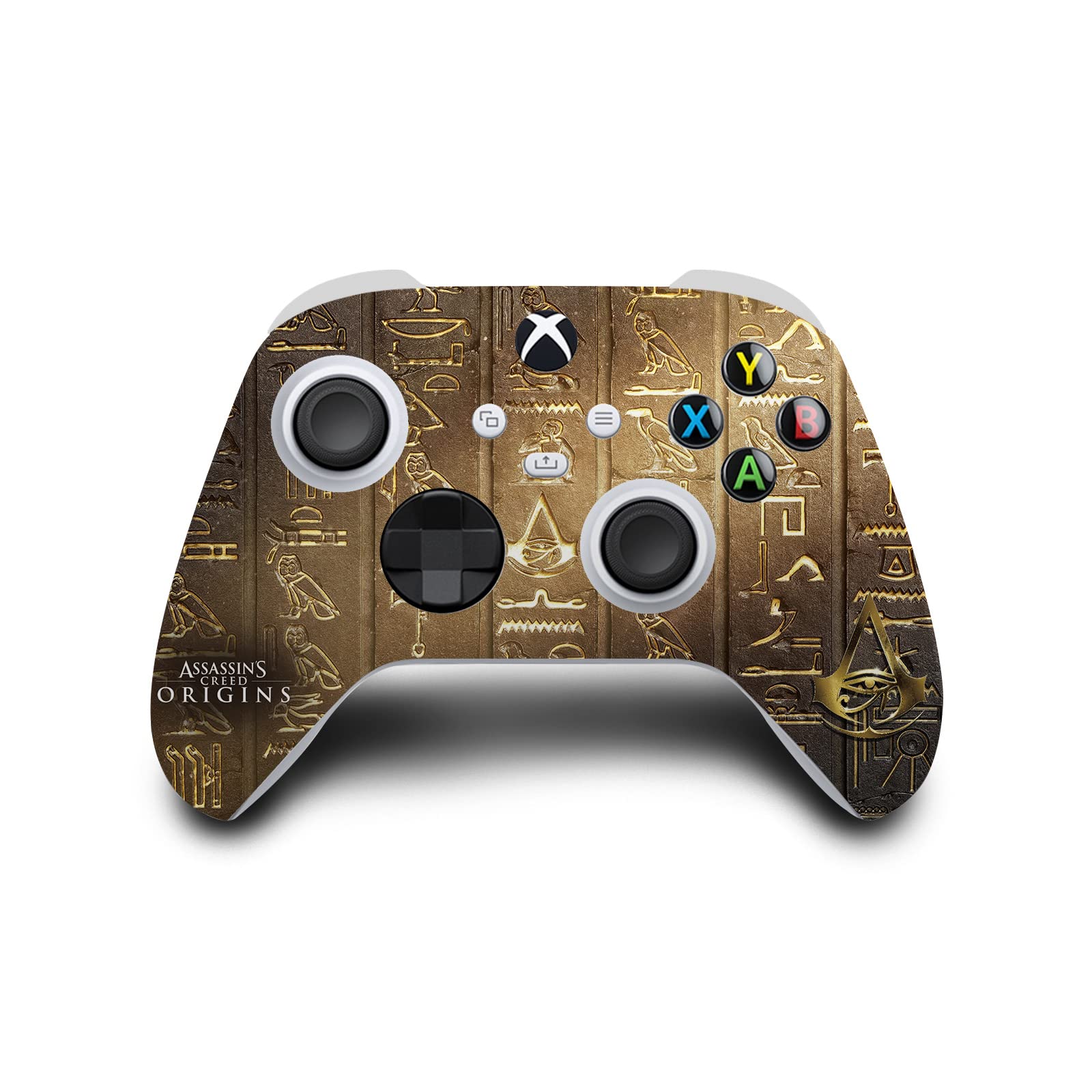 Officially Licensed Assassin's Creed 3D Hieroglyphics Vinyl Sticker Skin for Xbox Series S Console & Controller - Gaming Decal Cover with Origins Graphics | Perfect for Gamers, Collectors & Xbox Enthusiasts