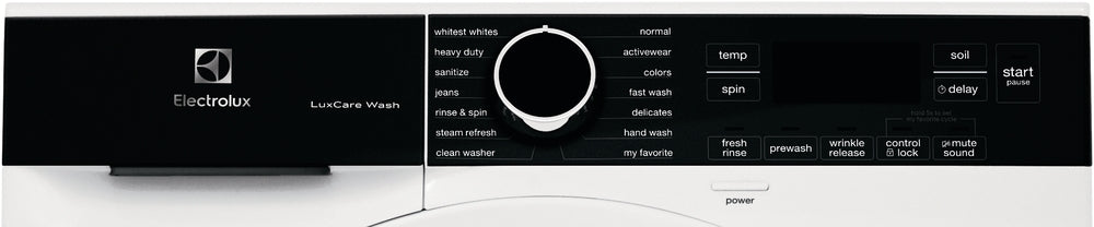 Electrolux ELFW4222AW 24 Inch 2.4 cu. Ft Compact Front Load Washing Machine in White - Perfect for Apartments, Small Homes & Laundry Rooms