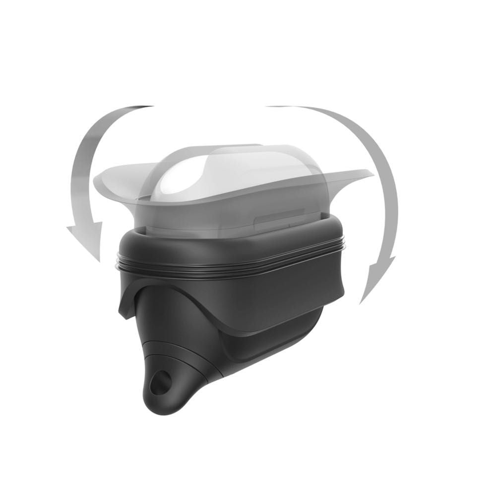Catalyst Waterproof Case for AirPods Pro (1st & 2nd Generation) - Shockproof & Dustproof Protective Cover - Perfect for Swimming, Hiking & Outdoor Adventures (Black)