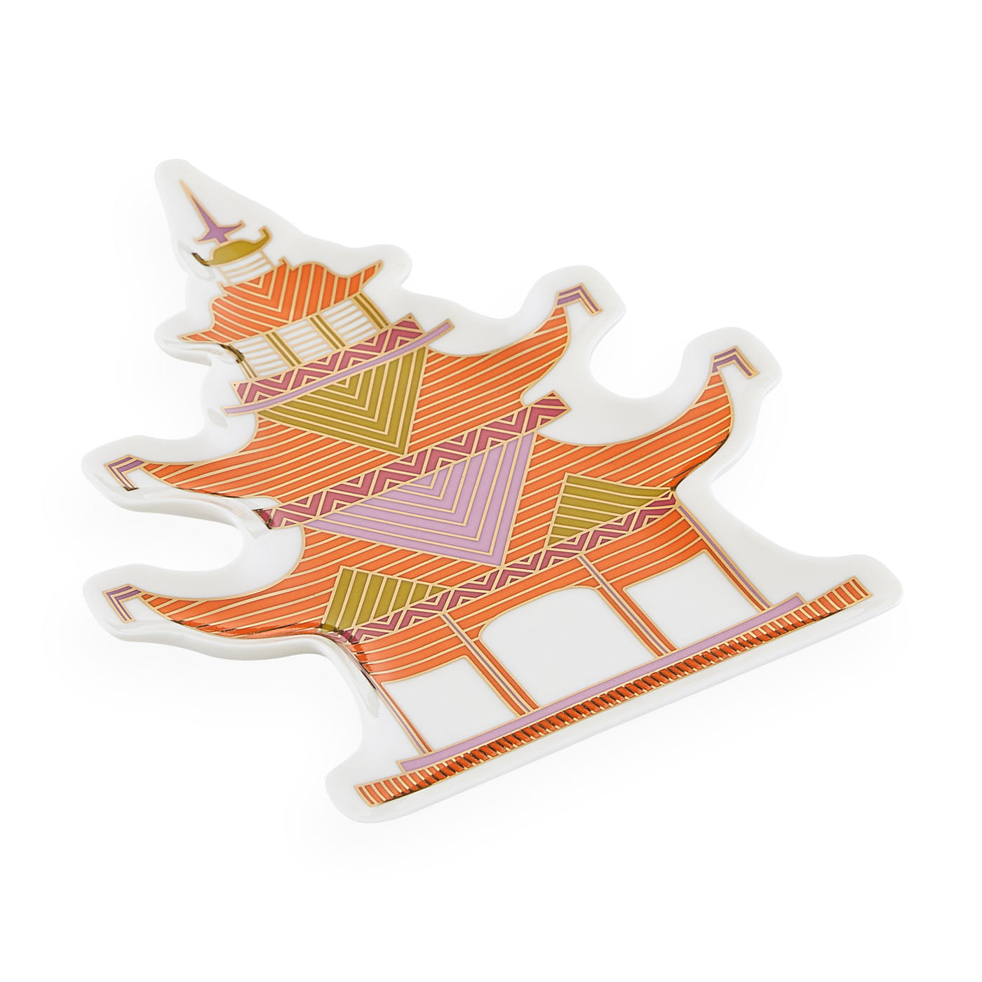 Luxury Pagoda Trinket Tray - Decorative Jewelry Dish for Rings, Earrings & Keys | Perfect for Vanity, Dresser & Home Decor