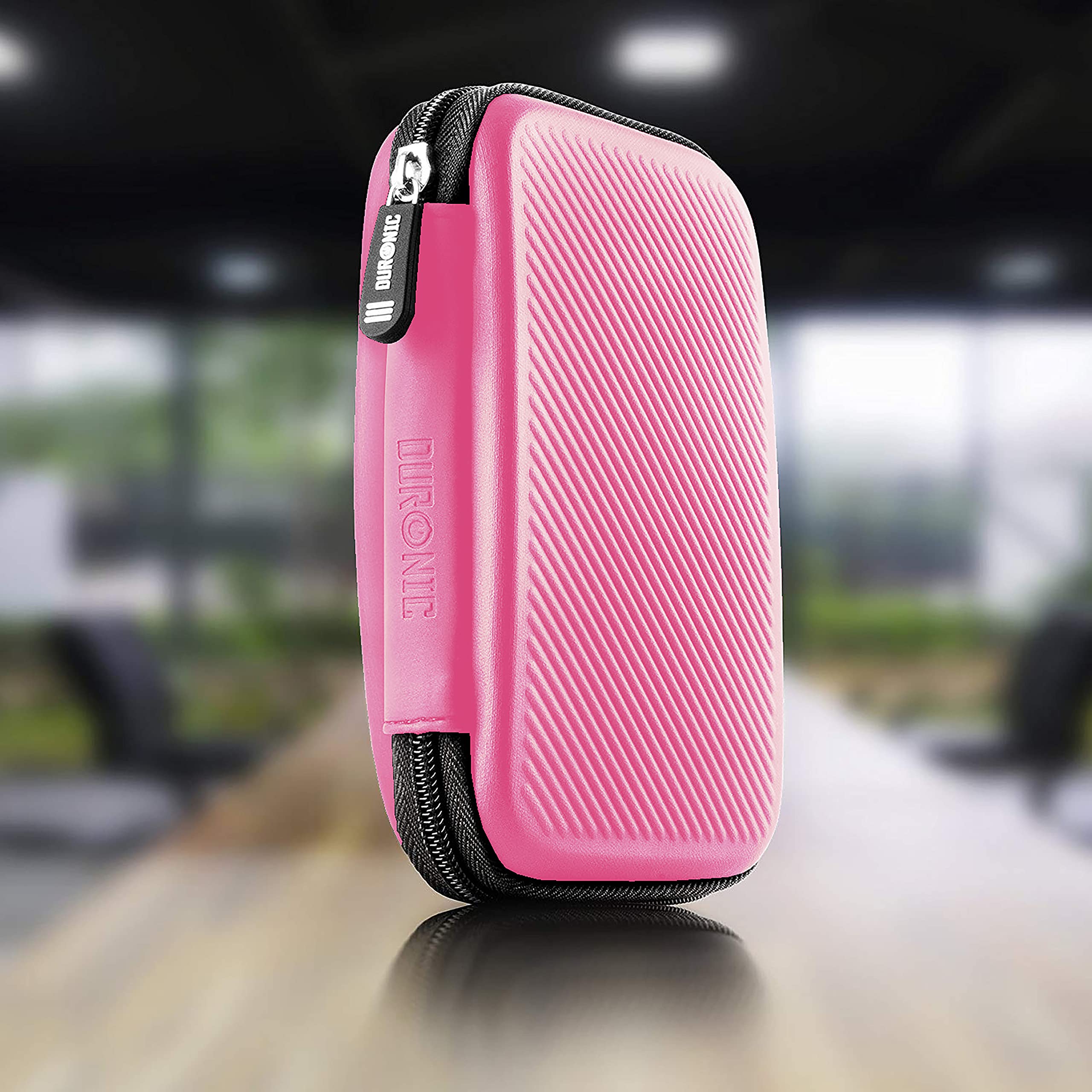 Duronic HDC2/PK Pink EVA Hard Drive Case - Portable Protective Storage Pouch for External Hard Drives & Cables - Compatible with WD, Toshiba, Seagate, Samsung - Lightweight Travel & Office Organizer