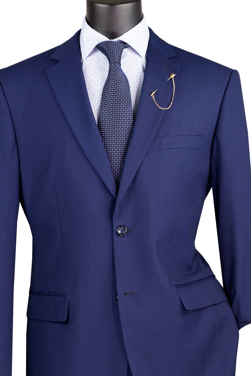 Patriot Blue 2-Piece Suit with 2-Inch Adjustable Waistband for Women | Comfortable & Stylish Office Wear | Perfect for Business Meetings, Interviews & Professional Events