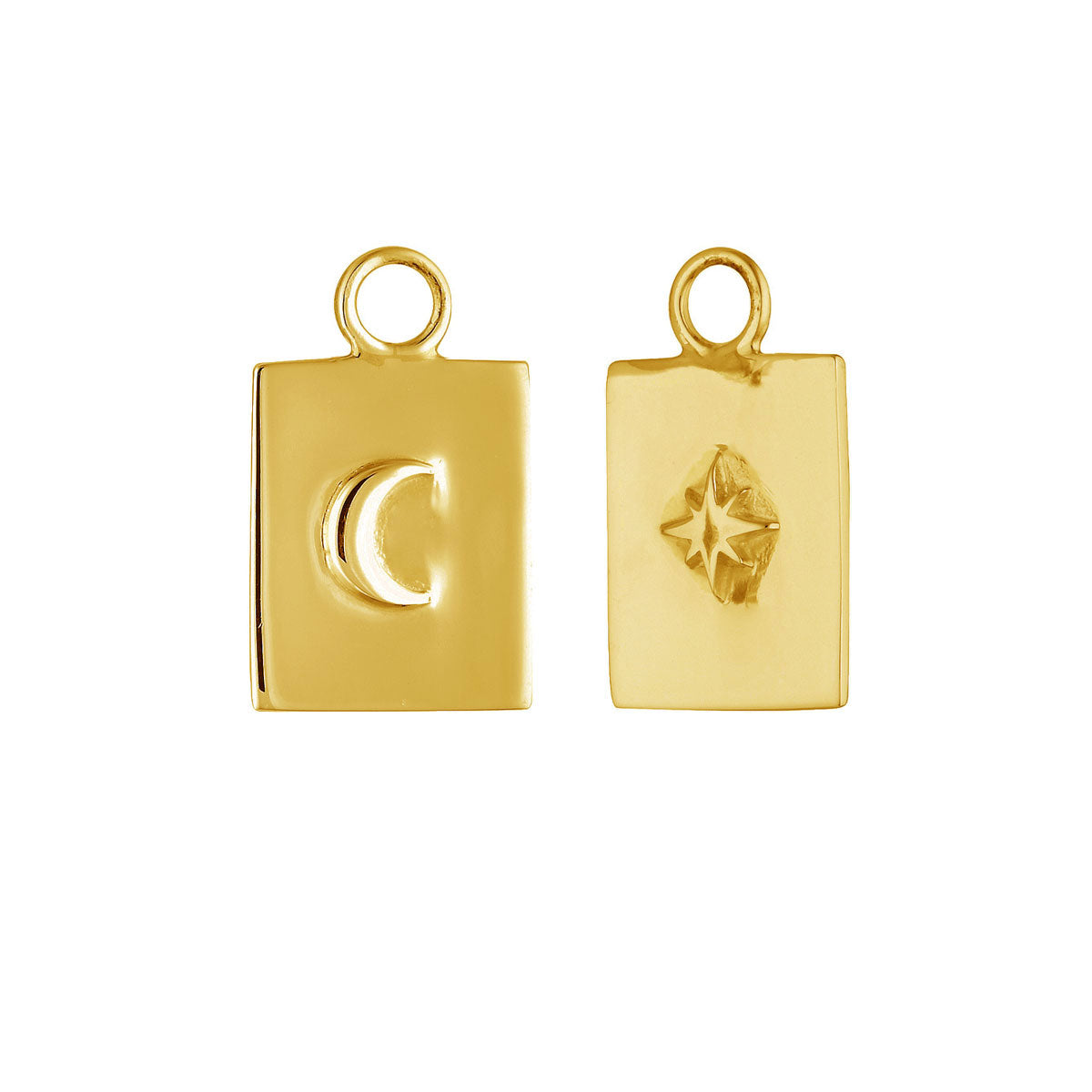 Celestial Medallion Gold Ear Charms - Elegant Boho Earrings for Women, 14K Gold Plated Dangle Earrings for Everyday Wear | Perfect for Parties, Weddings & Boho Fashion