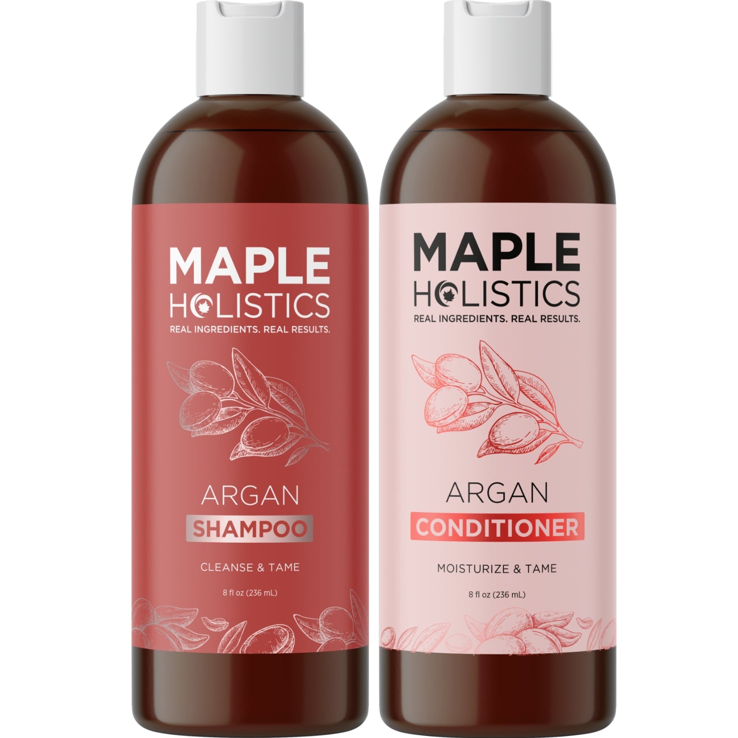 Pure Moroccan Argan Oil Shampoo & Conditioner Set for Dry, Damaged Hair - Sulfate-Free Hair Care Kit with Vitamin E - Perfect for Hydration & Repair at Home or Salon Use