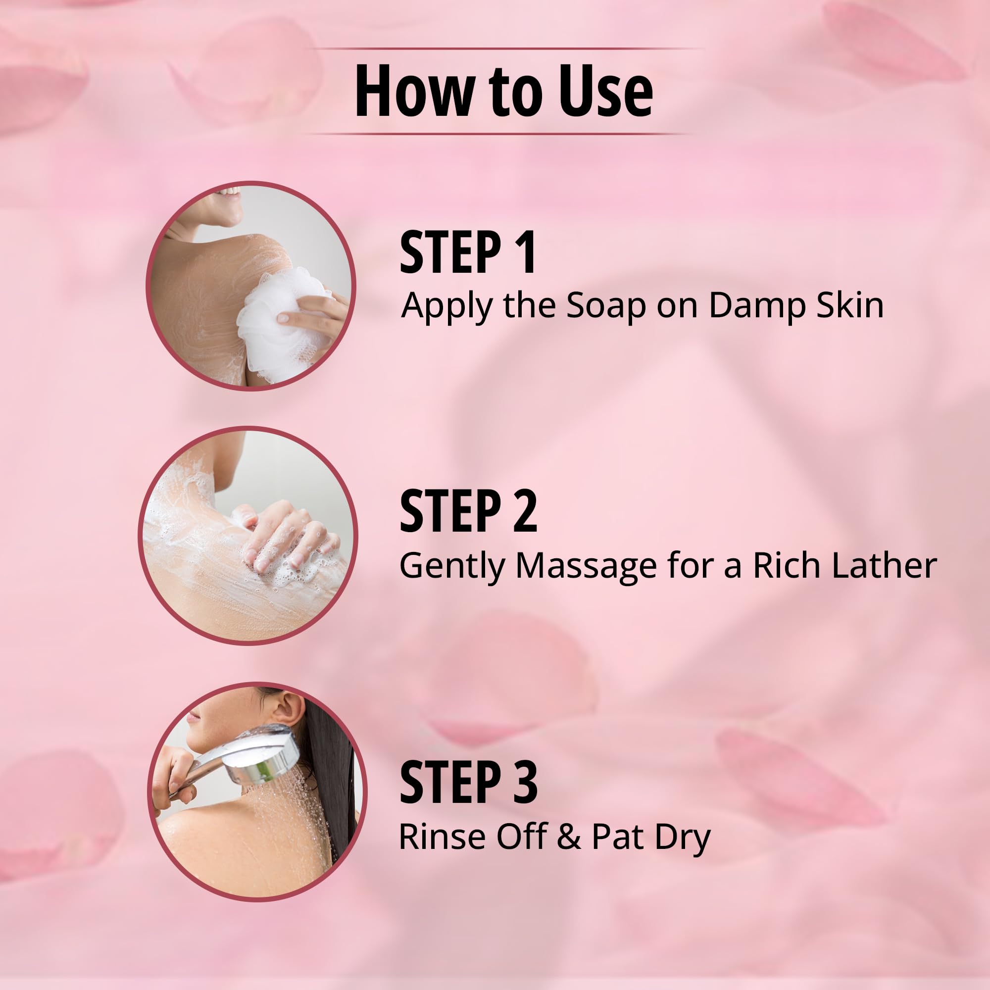 Organic Handmade Rose Petal Goat Milk Soap - Moisturizing & Nourishing Skin Care for Women, Men & Kids - 100g Natural Body Soap Bar - Perfect for Dry Skin, Sensitive Skin & Daily Bathing Routine