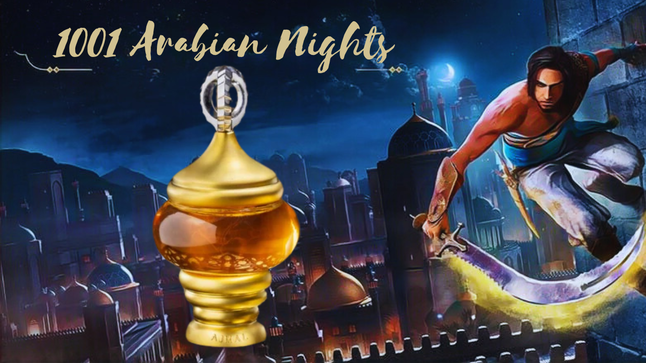 Ajmal 12ml 1001 Nights Perfume Oil - Original Arabian Fragrance for Women & Men | Long Lasting Scent for Date Night, Special Occasions & Gift Giving