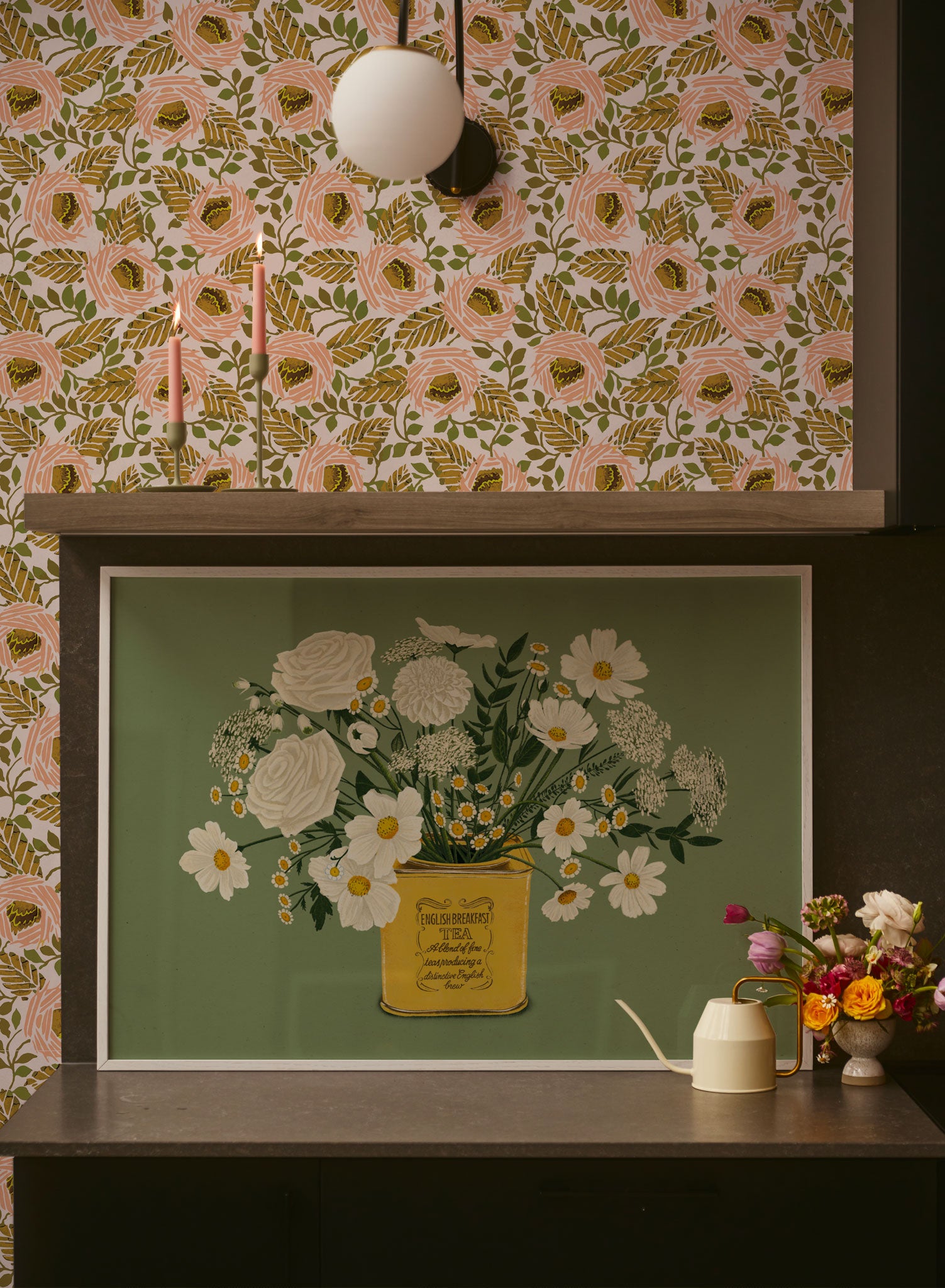 Hey Bud! Premium Peel and Stick Wallpaper - Self-Adhesive Removable Wallpaper for Home Decor, Bedroom, Living Room, Office - Easy to Install & Remove