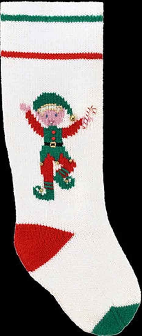 Googleheims DIY Knitting Elf Christmas Stocking Kit - Handmade Holiday Decorations for Xmas Tree & Fireplace Mantel