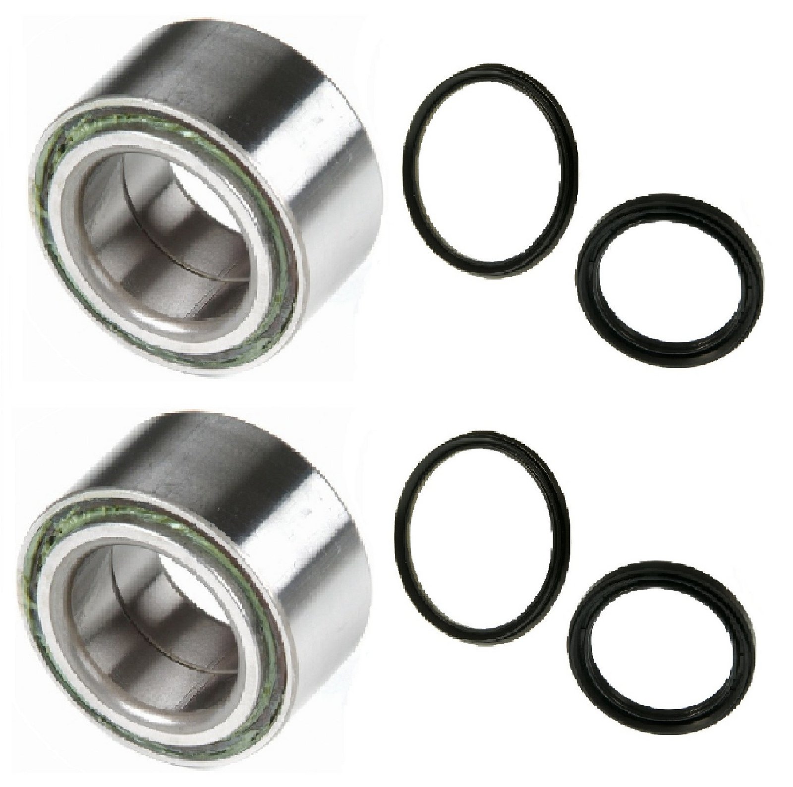 Pair of Front Left & Right Wheel Bearings & Seals Kit - Compatible with 1989-1997 Geo Tracker (Models 517009, 710240, 710239) - Perfect for Off-Roading, Daily Commuting & Vehicle Maintenance