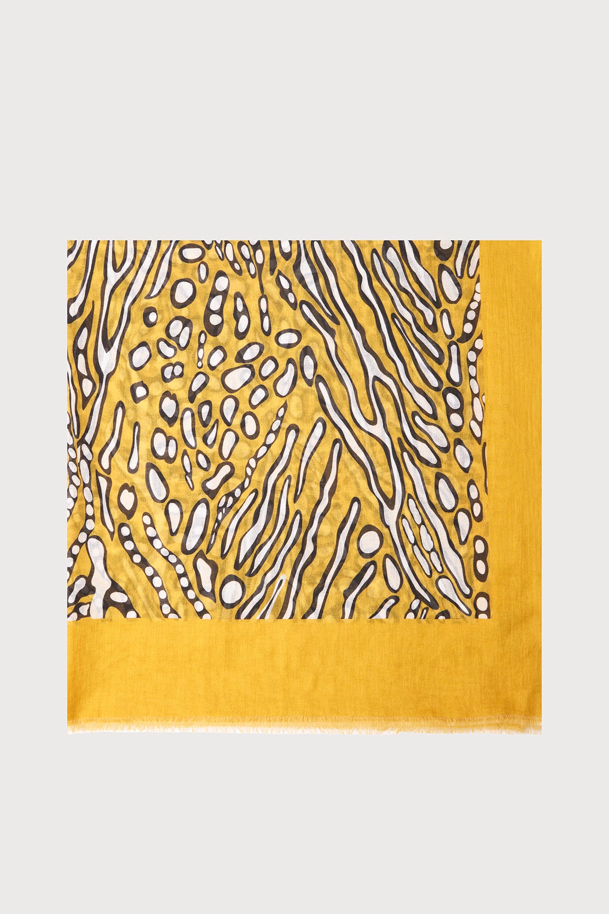 Stylish Abstract Animal Print Scarf - Fashionable Lightweight Womens Accessory for Fall Winter Outfits, Office Wear & Travel Essentials