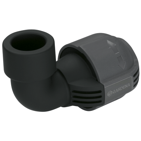 Gardena L Connector 25mm x 3/4 Inch Female Thread - Perfect for Garden Irrigation Systems & Drip Watering Solutions
