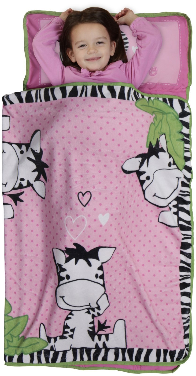 Premium Zebra Print Nap Mat for Kids - Soft & Comfortable Sleeping Mat for Daycare, Preschool, and Travel - Machine Washable & Portable Design