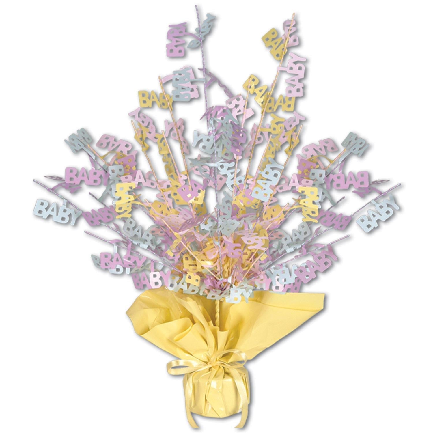 12 Pack Beistle Baby Shower Centerpieces - Adorable Floral Table Decorations for Baby Showers, Gender Reveals & Nursery Decorations