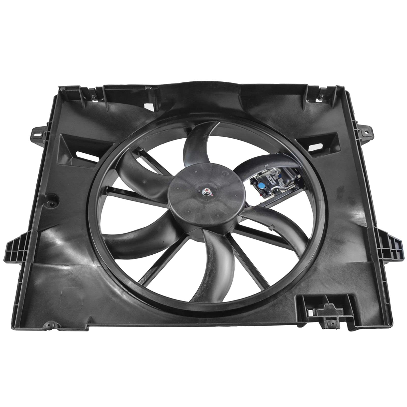 TRQ Radiator Cooling Fan Assembly Compatible with 2006-2011 Ford Crown Victoria Lincoln Town Car Mercury Grand Marquis - Replacement Part FO3115157 - Perfect for Engine Cooling & Overheating Prevention