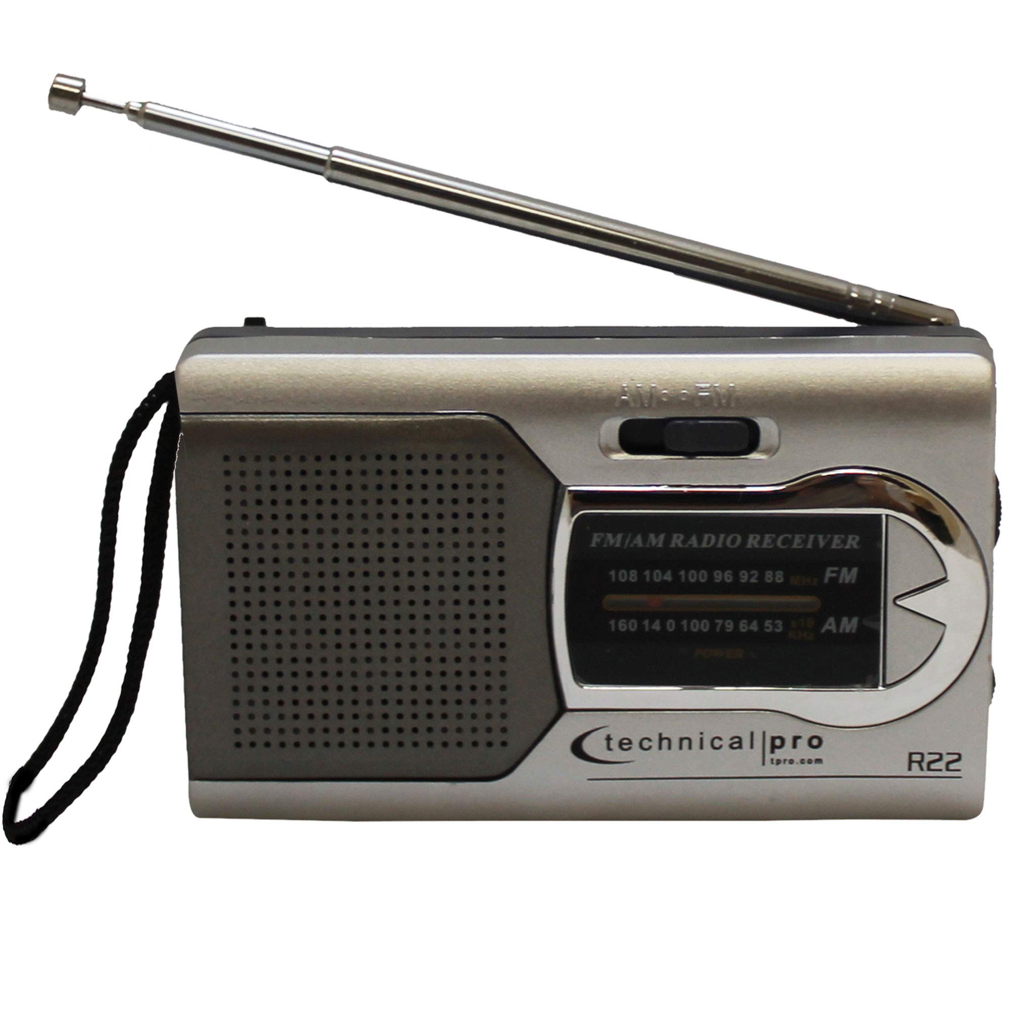 Portable AM FM Radio with Speaker - Battery Powered Handheld Radio with Manual Tuner, Headphone Jack & Adjustable Antenna - Durable Design for Home, Camping, Travel and Emergency Use