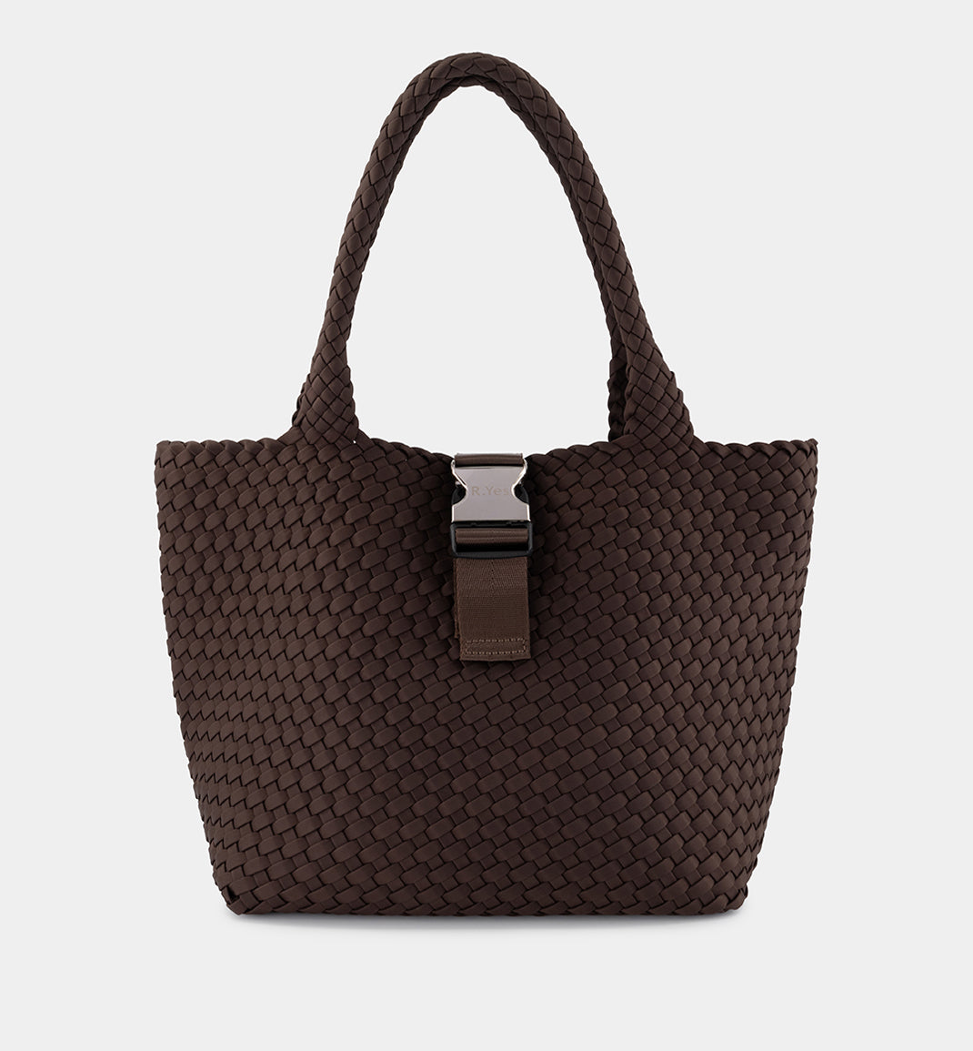 Premium Woven Book Club Tote Bag in Cocoa Brown - Perfect for Book Lovers, Library Visits & Literary Events
