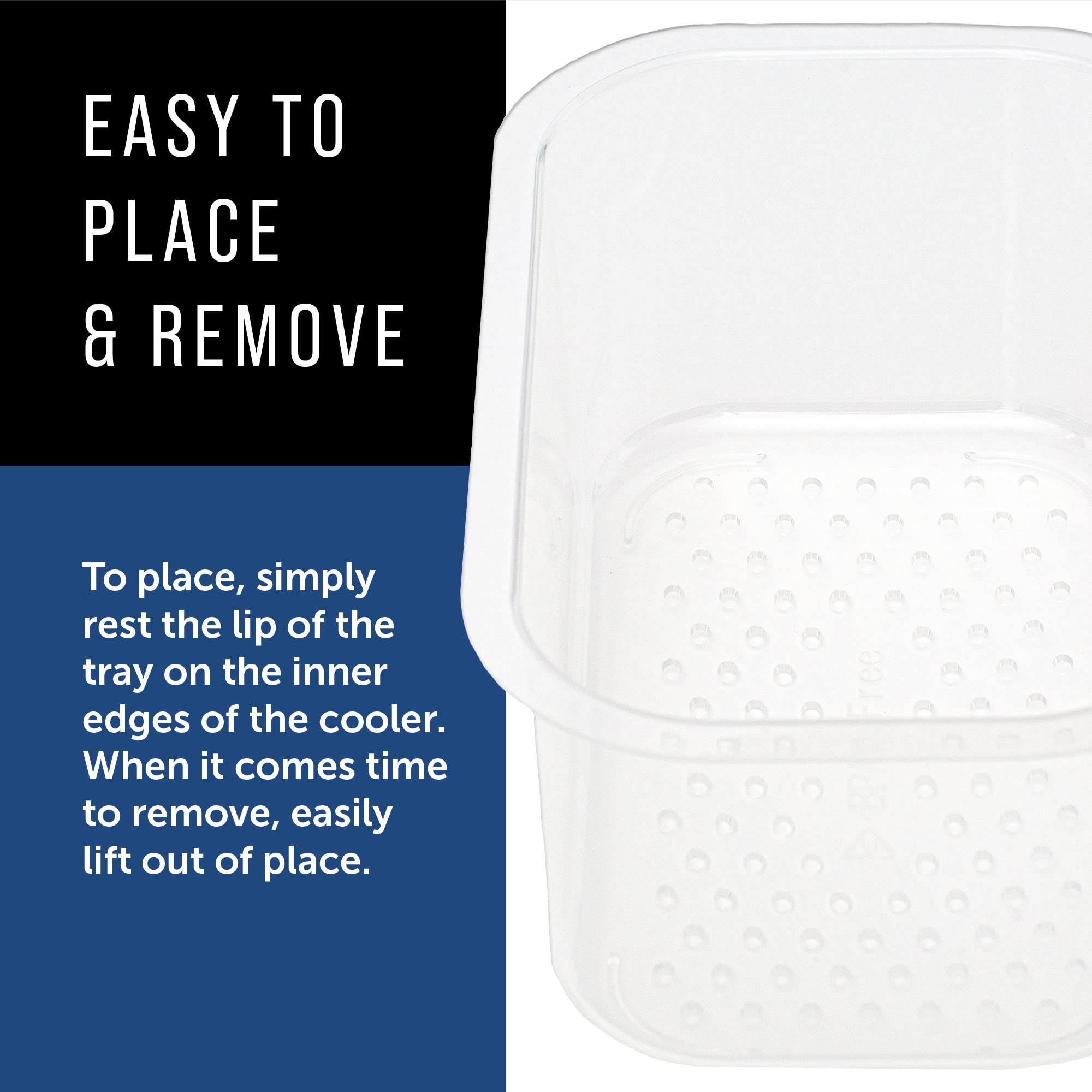 Maplefield Cooler Tray for Yeti Roadie 24 Accessories - 4 Pack Plastic Organizer for Drinks & Snacks | Perfect for Camping, Tailgating, and Outdoor Adventures