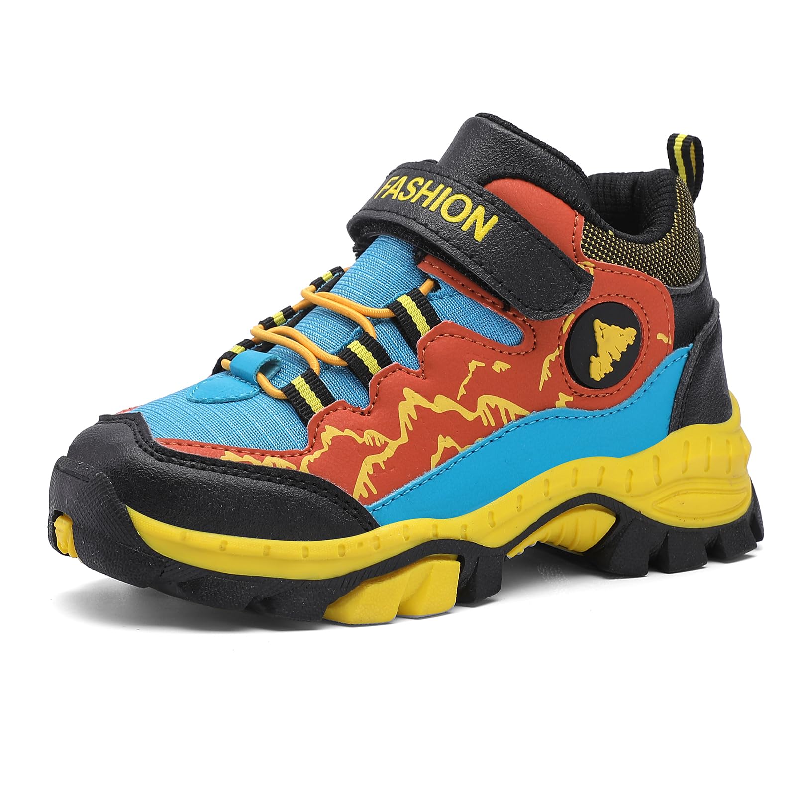 Qciplr Kids Hiking Shoes for Boys & Girls - Breathable Outdoor Trekking Shoes for Mountain Climbing & Walking - Durable Unisex Children's Trail Shoes for Camping, Backpacking & Nature Adventures