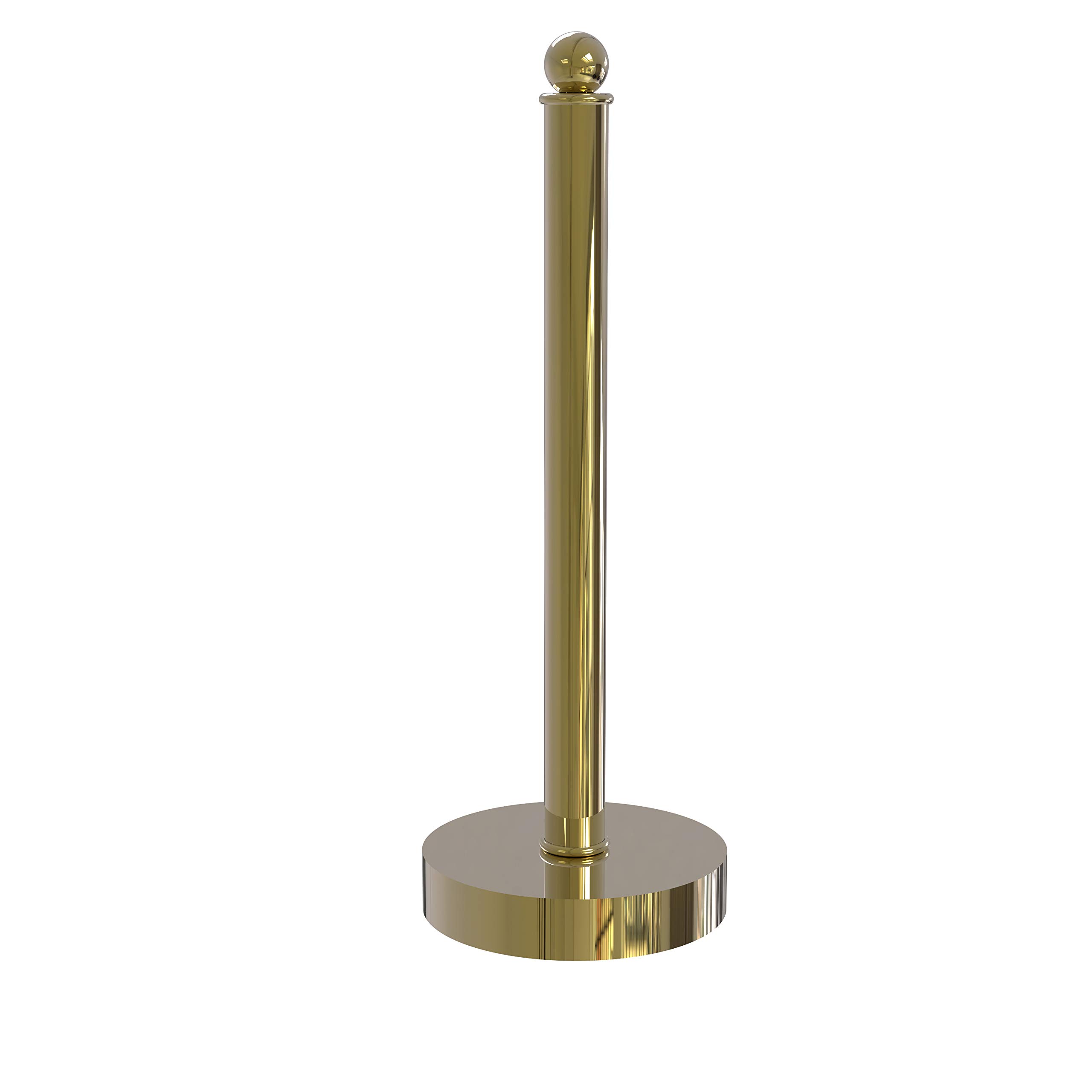Allied Brass Modern Kitchen Countertop Paper Towel Holder - Unlacquered Brass Finish | Perfect for Home, Office & Restaurant Use
