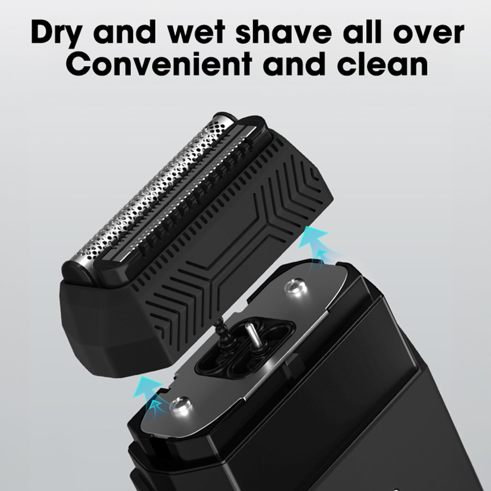 Premium Rechargeable Electric Shaver with Digital Display - Cordless Travel Shaver for Men, Smooth Shaving for Business Trips & Daily Grooming