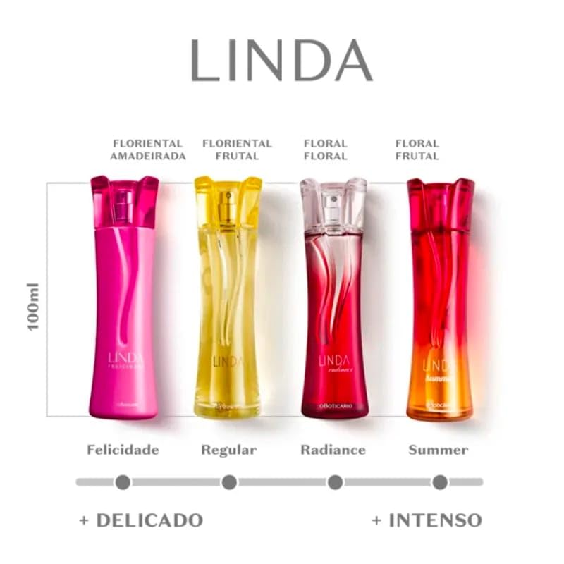 Boticario Linha Linda Women's Perfume 3.4 Fl Oz (100ml) - Floral Fragrance Cologne for Women - Perfect for Daily Wear, Date Nights & Special Occasions