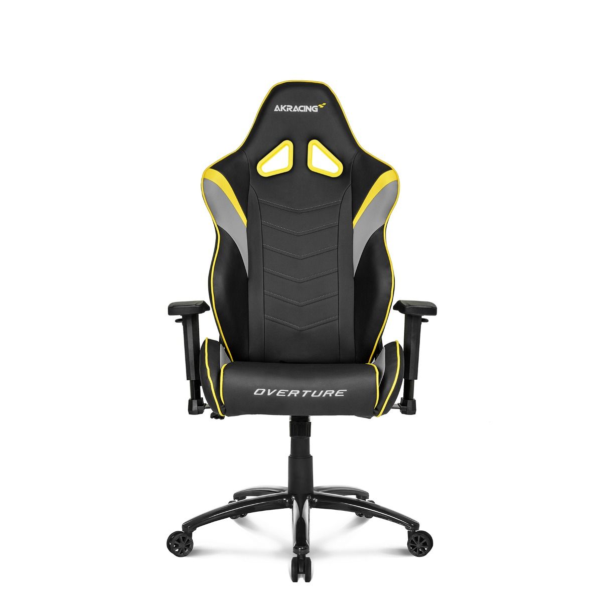 AKRACING Overture Gaming Chair - Ergonomic Racing Style Computer Chair with Adjustable Height & Lumbar Support - Yellow Gaming Chair for PC, Office & Esports