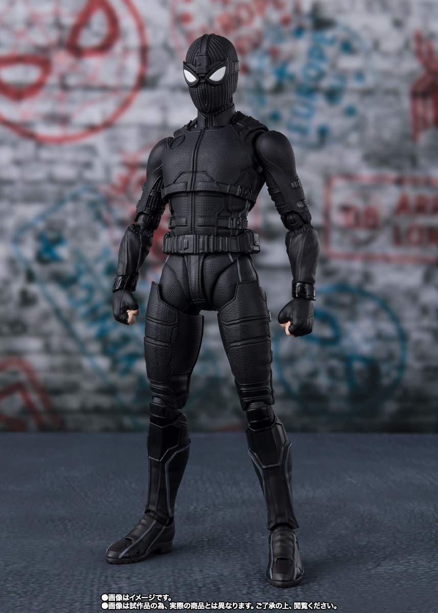 S.H.Figuarts Spider-Man Stealth Suit Action Figure - Marvel Far From Home Movie Collectible for Display & Role Play