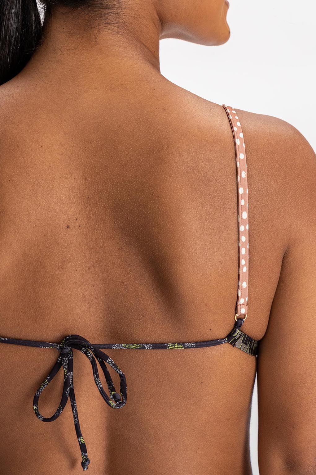 Roots Slim Tie Triangle Top - Women's Fashion Crop Top for Casual Wear, Date Night & Summer Outfits