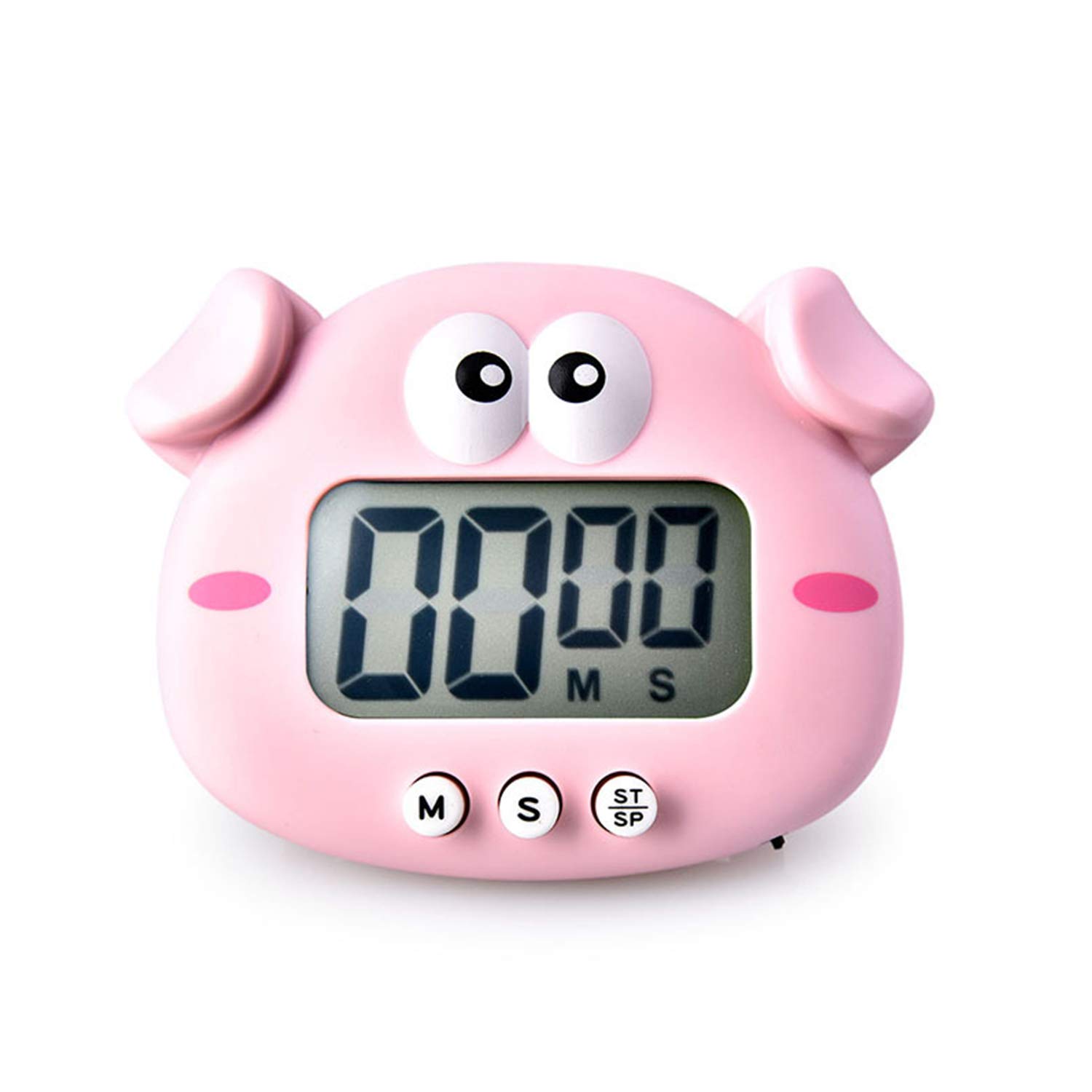 Digital Kitchen Timer with Magnetic Back & Large LCD Screen - Cute Cartoon Animal Countdown Timer for Cooking, Baking, Sports & Games | Hangable Alarm Clock with Stand for Home, Office & Classroom Use