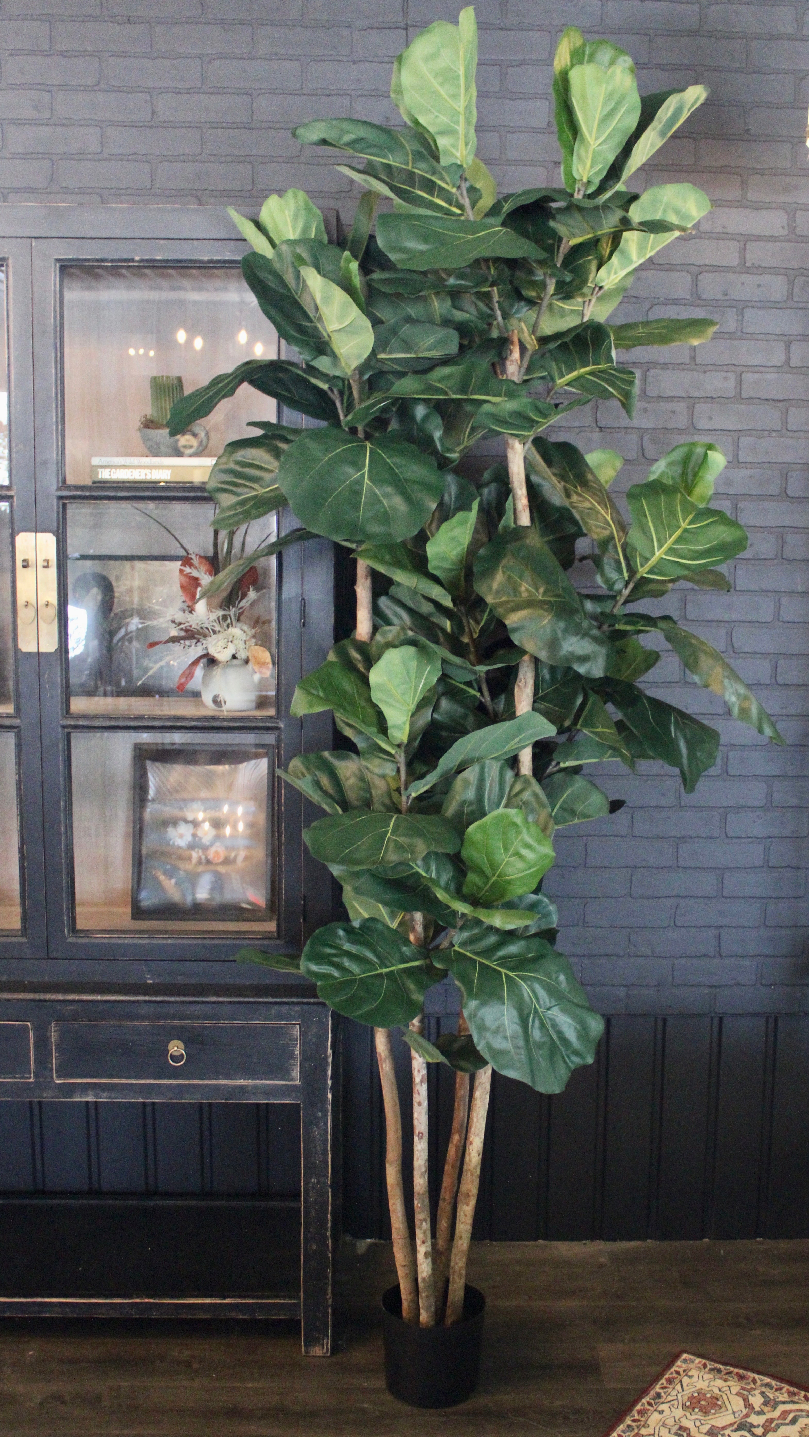 8' Natural Trunk Fiddle Leaf Fig Tree - Perfect for Home Decor, Office Spaces & Indoor Plant Lovers