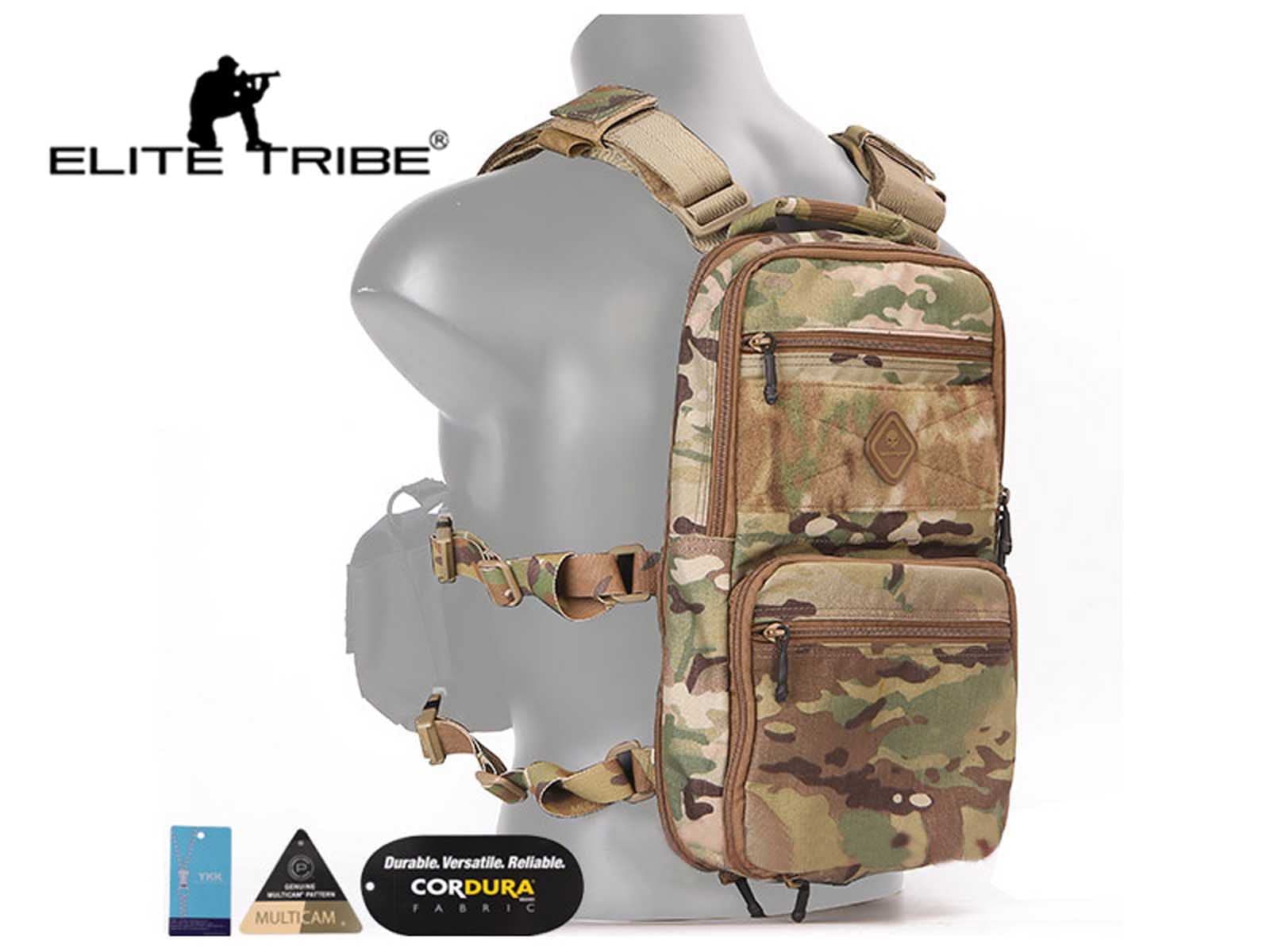 Tactical D3 Multi-Purpose Hydration Shoulder Bag - Military Combat Backpack for Outdoor Hiking, Camping & Travel - Water Resistant & Durable Design