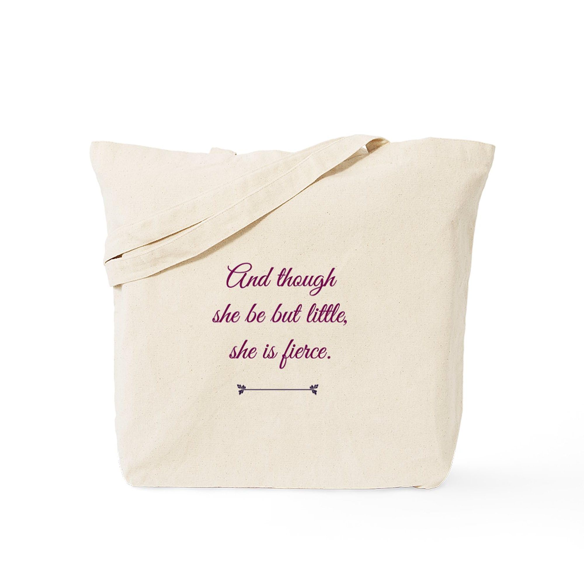 Fierce Little Canvas Tote Bag - Reusable Shopping Bag for Work & Travel