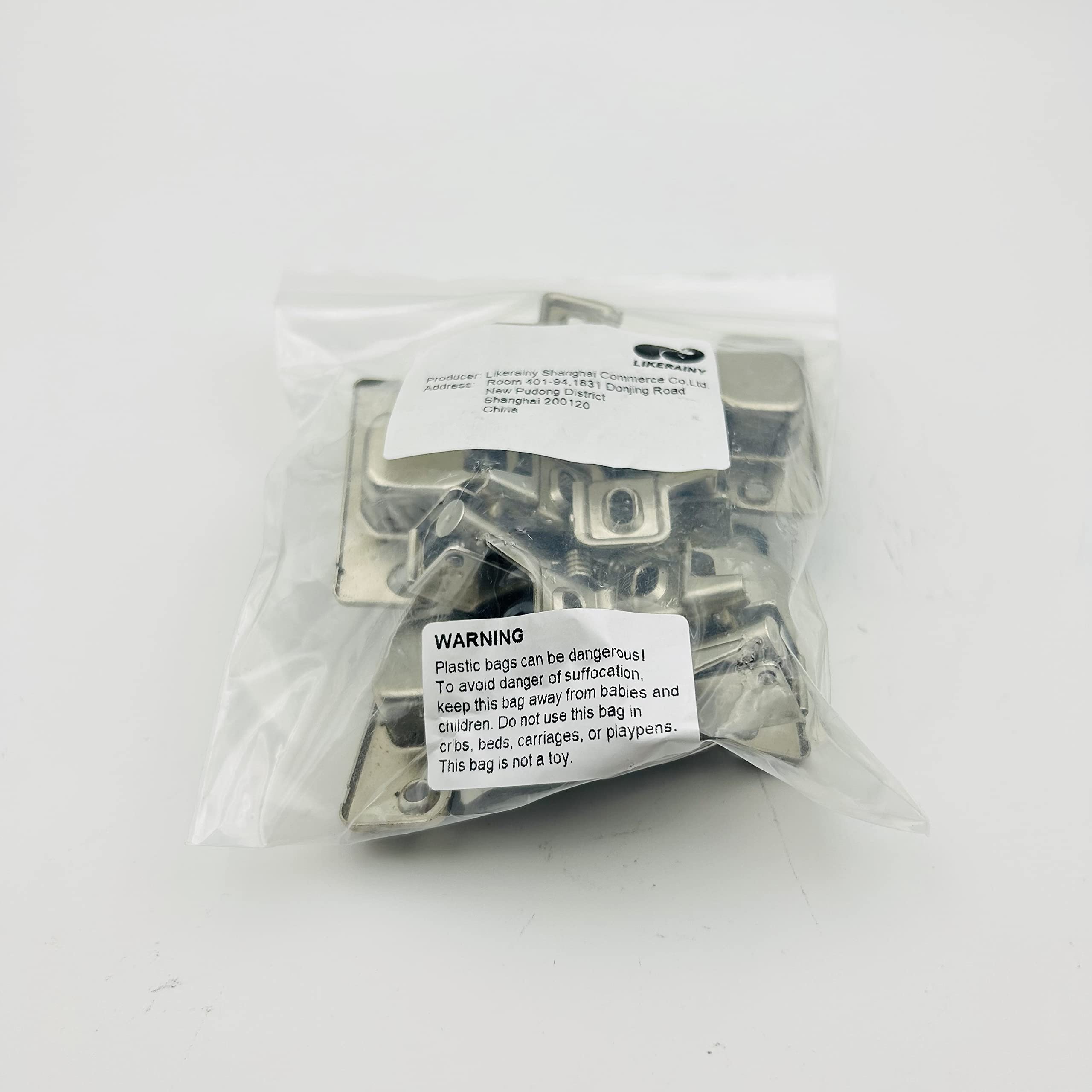 LIKERAINY 35mm Soft Close Cabinet Hinges - 95° Full Overlay Face Frame Hinge with Hydraulic Damper, Compact Mini Hinges for Cabinet, Cupboard & Wardrobe Doors (Pack of 4) - Perfect for Kitchen Cabinets, Bathroom Vanities & Closet Organizers