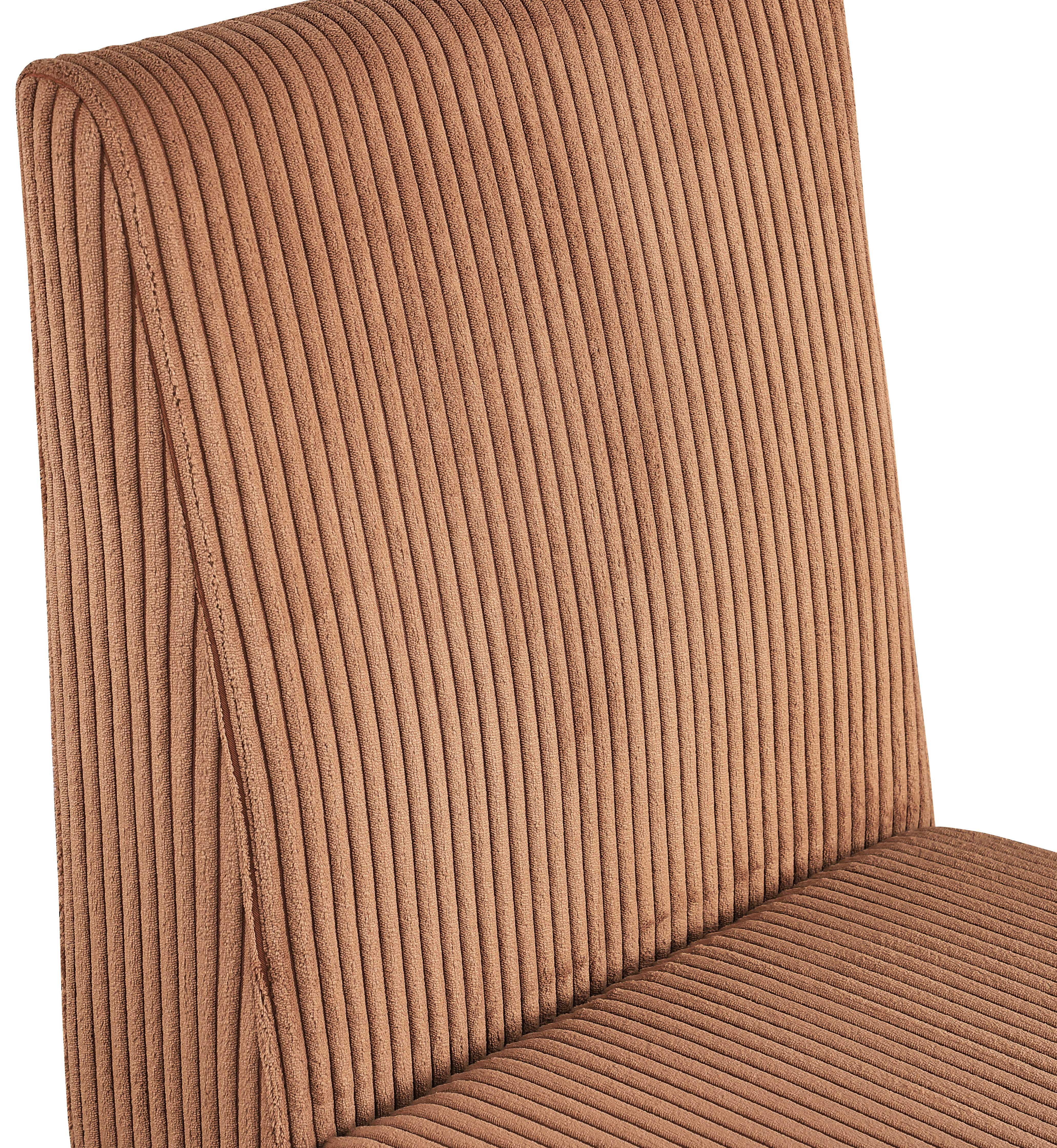 Premium Benson Microsuede Corduroy Fabric Dining Chair - Comfortable Modern Upholstered Seat for Kitchen, Dining Room & Office - Home & Commercial Use