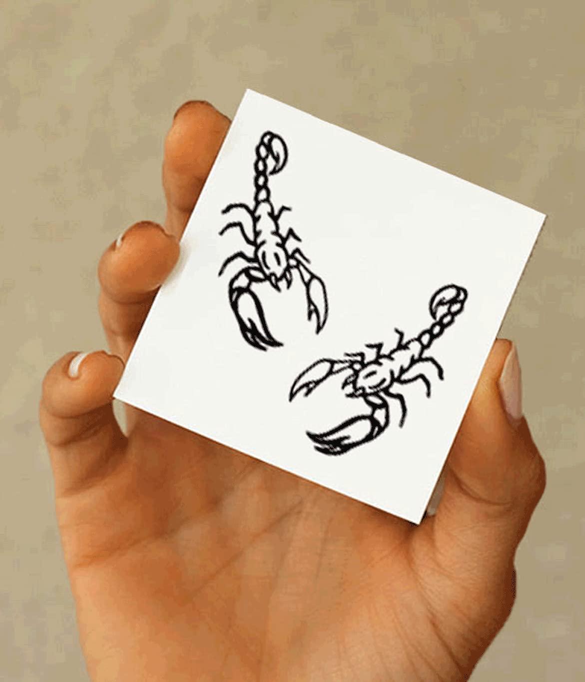 Mini Scorpion Temporary Tattoo - Waterproof Sticker for Men & Women - Party & Travel