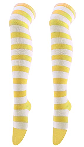 Striped/Yellow&white