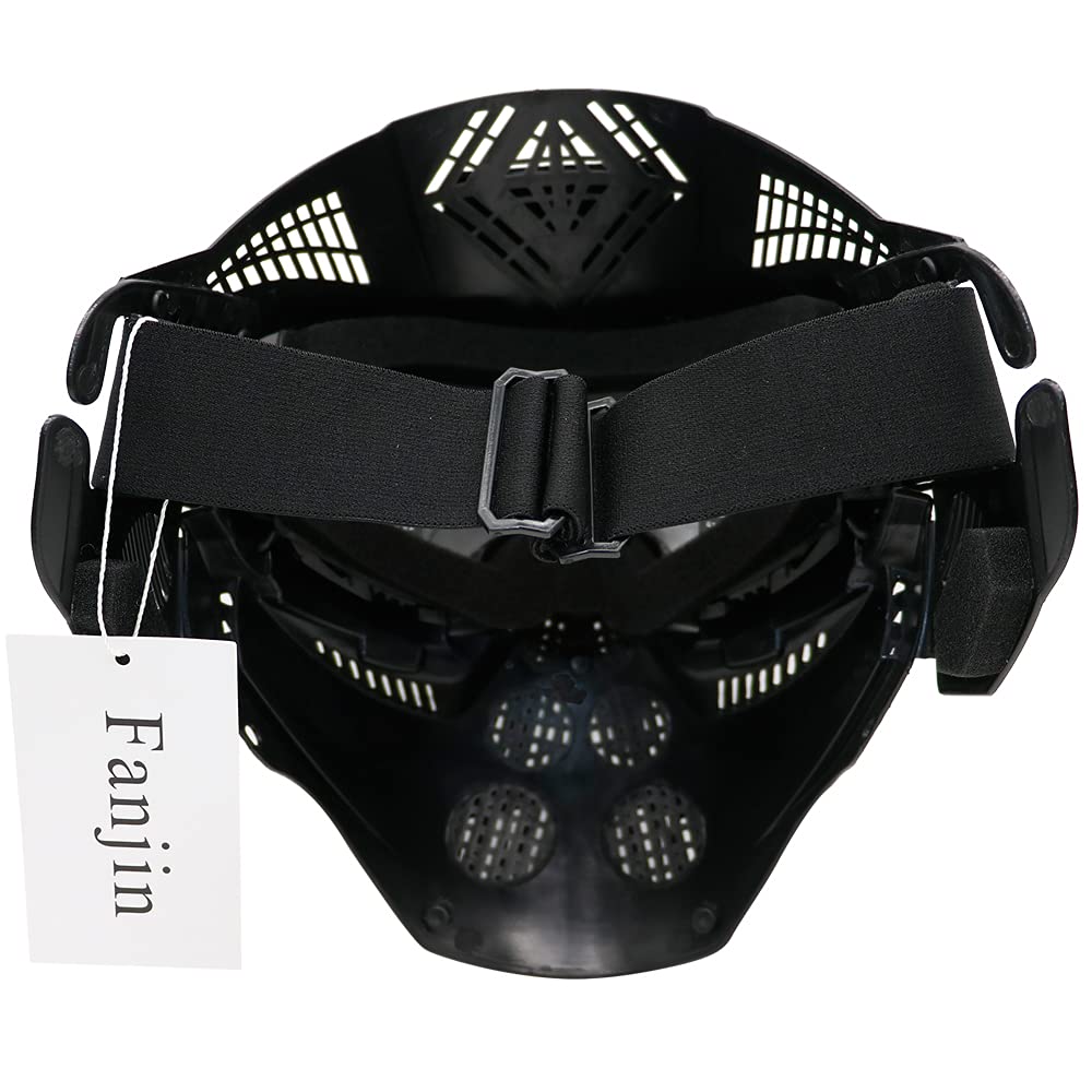 Tactical Paintball & Airsoft Full Face Mask with Impact-Resistant Goggles - Perfect for Hunting, CS Survival Games, Halloween Cosplay & Outdoor Activities