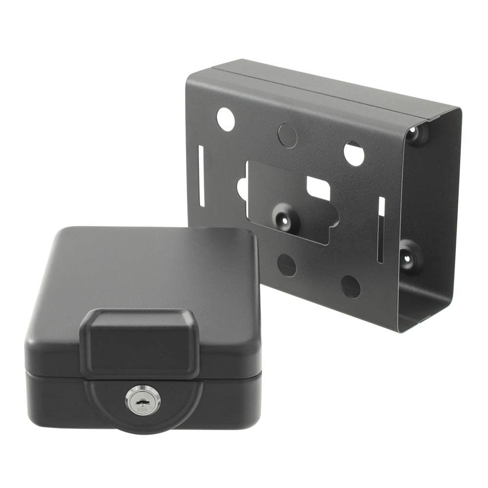 Portable Travel Safe - Compact Security Lock Box for Office, Home, Car & RV - Perfect for Valuables Protection While Traveling or Camping
