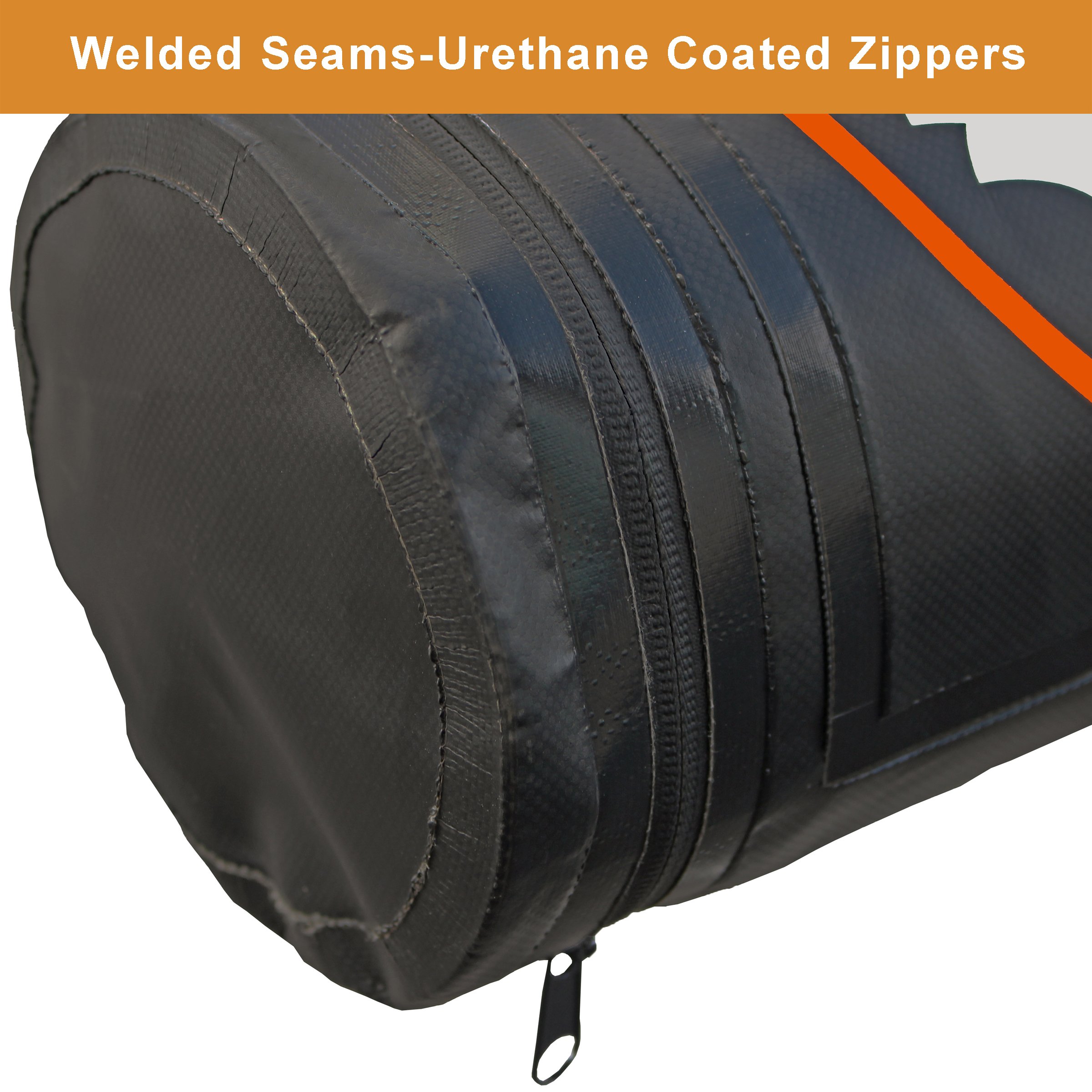 Rightline Gear 100J78-B Black Jeep Soft Top Window Storage Bag - Waterproof & Durable Organizer for Wrangler JK & JL Models - Perfect for Off-Roading & Jeep Accessories Storage