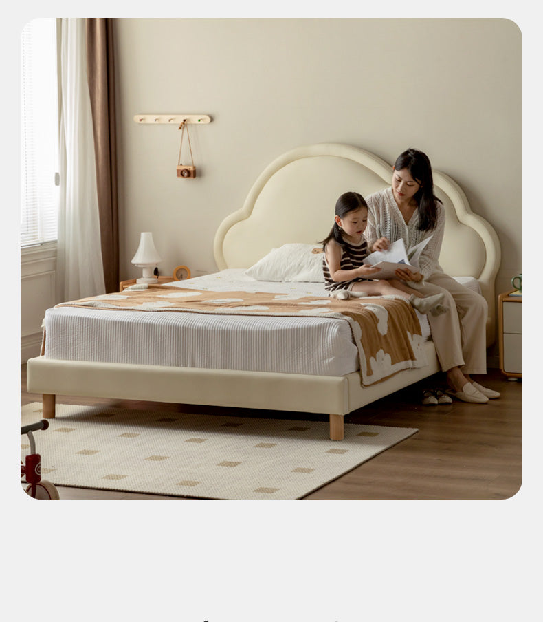 Organic Leather Kids Bed – Premium Handmade Toddler Bed for Safe & Comfortable Sleep – Perfect for Nursery, Bedroom & Daycare