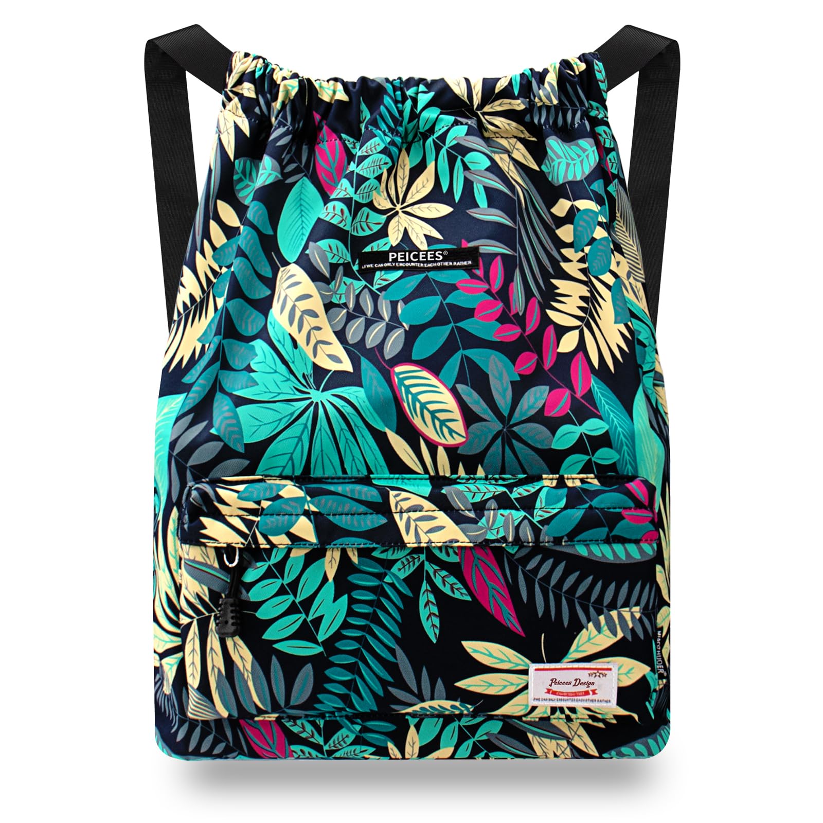Waterproof Drawstring Sport Bag - Lightweight Sackpack Backpack for Men & Women - Perfect for Gym, Travel, Beach & Outdoor Activities