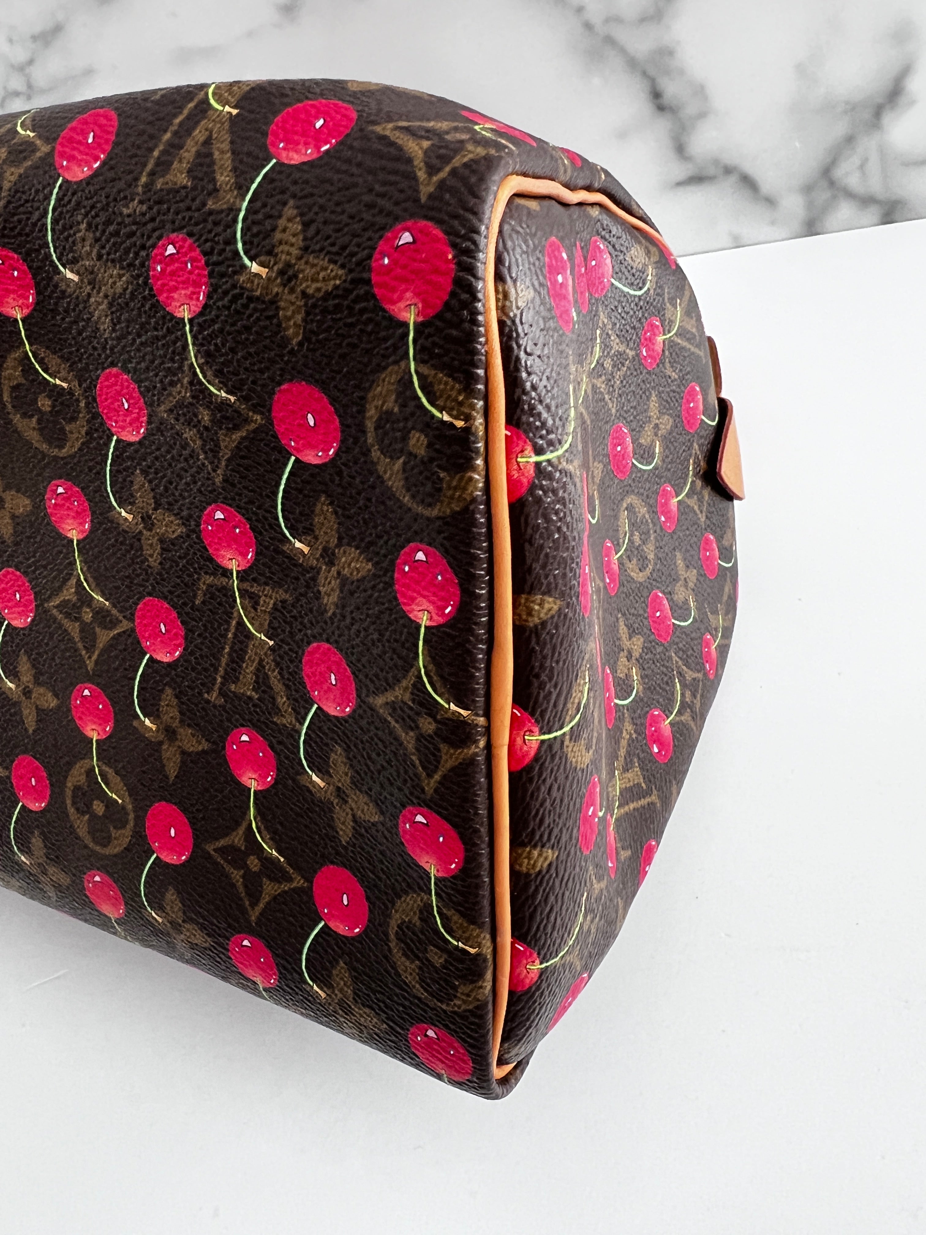 Louis Vuitton Monogram Cherry Speedy 25 Handbag - Stylish Crossbody Purse for Women, Perfect for Work, Travel & Everyday Use