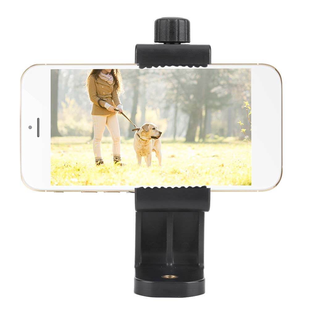 Universal 360° Rotating Phone Clip Tripod Adapter - Adjustable Phone Holder Mount for iPhone & Smartphones - Perfect for Vlogging, Live Streaming & Photography