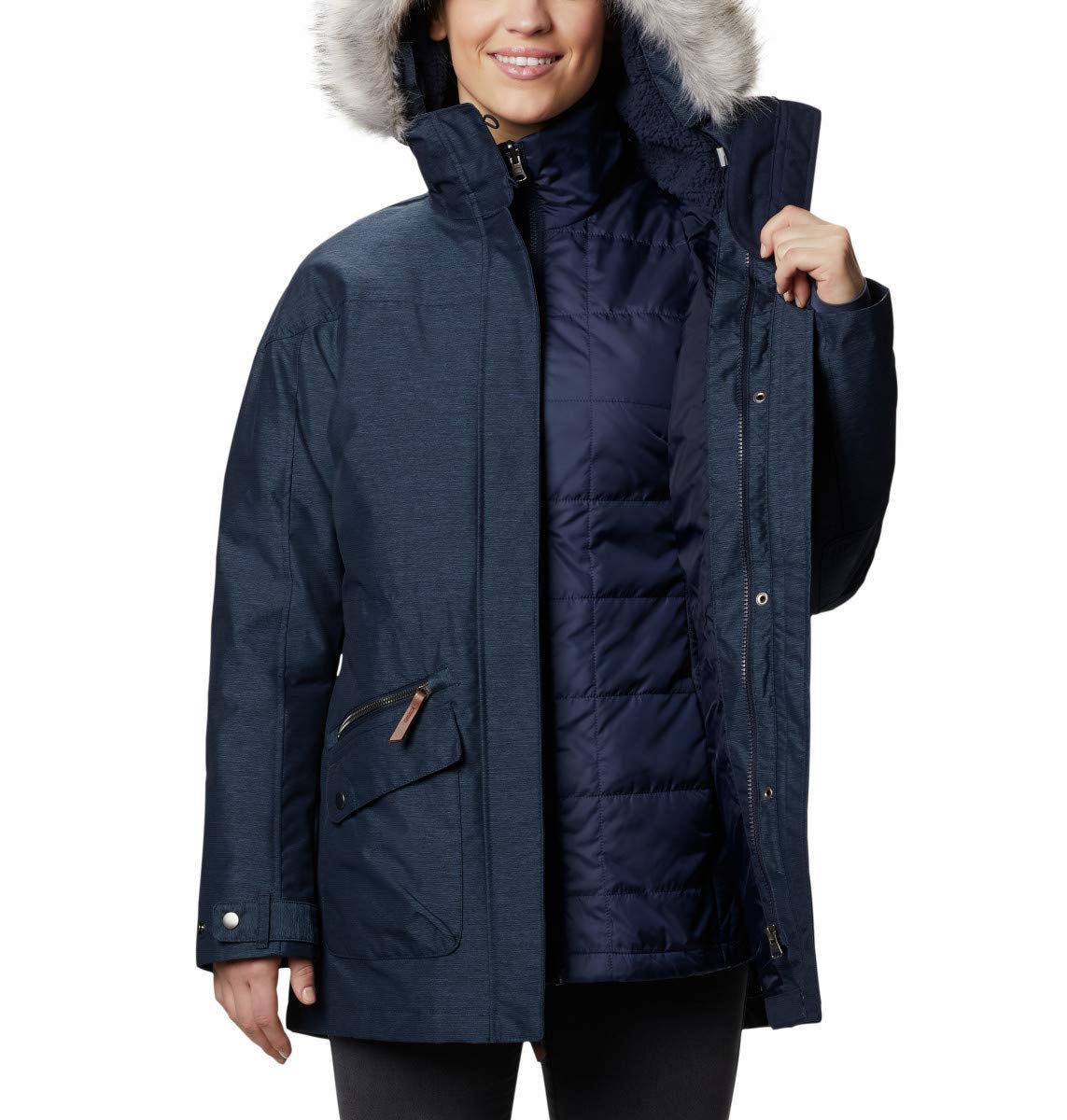 Columbia Women's Carson Pass Ic Jacket - Waterproof Winter Coat with Omni-Heat Thermal Reflective, Windproof Ski Jacket for Hiking, Snowboarding & Cold Weather Outdoor Activities